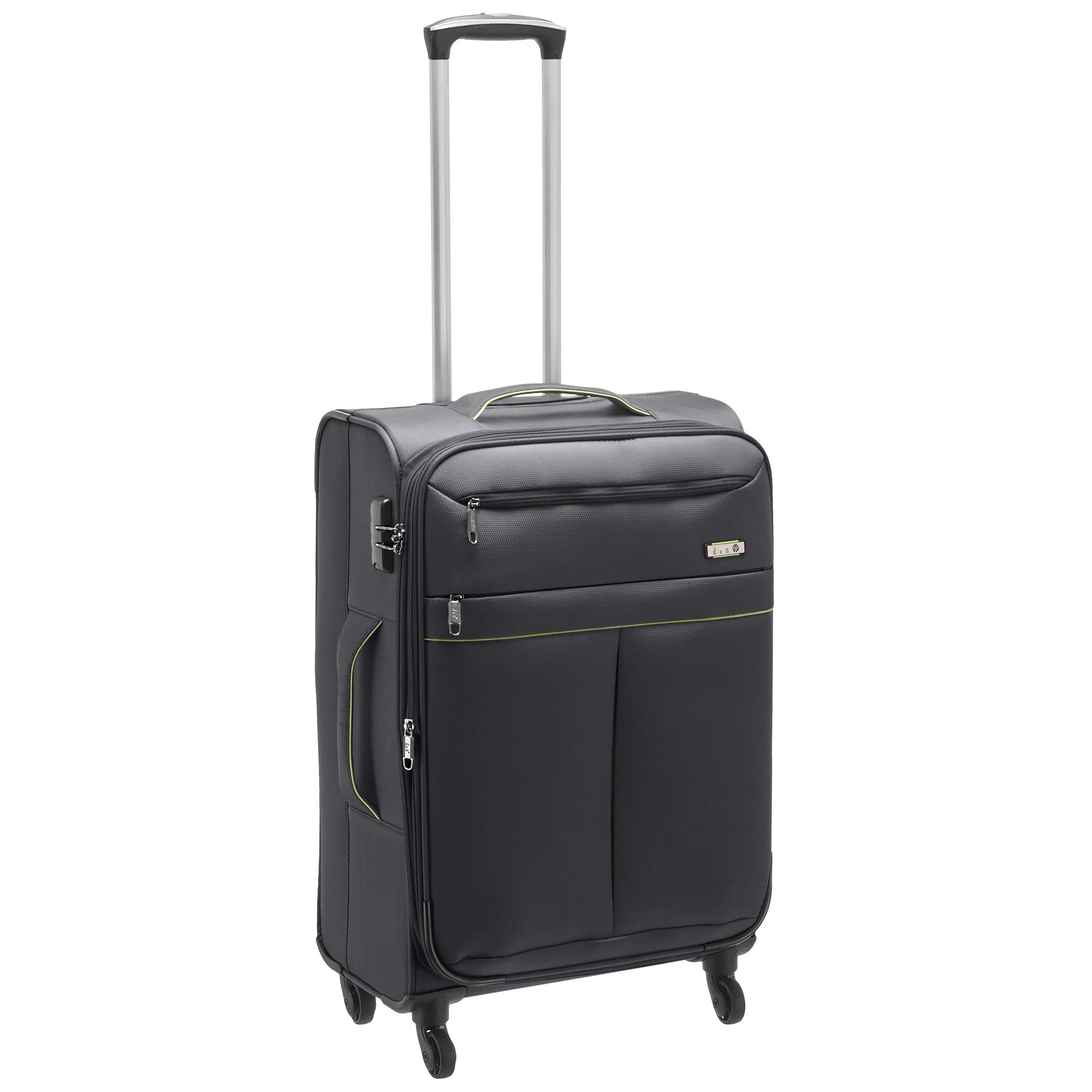 d&n Travel Line 6704 4-wheel trolley 65 cm - gray