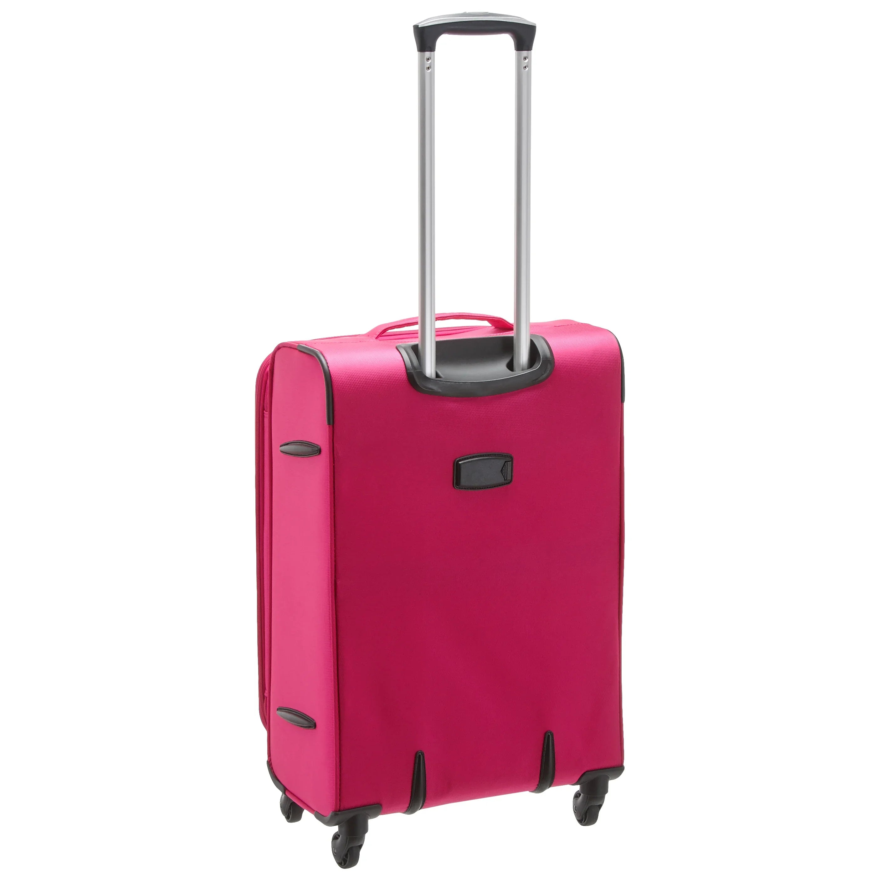 d&n Travel Line 6704 4-wheel trolley 65 cm - pink