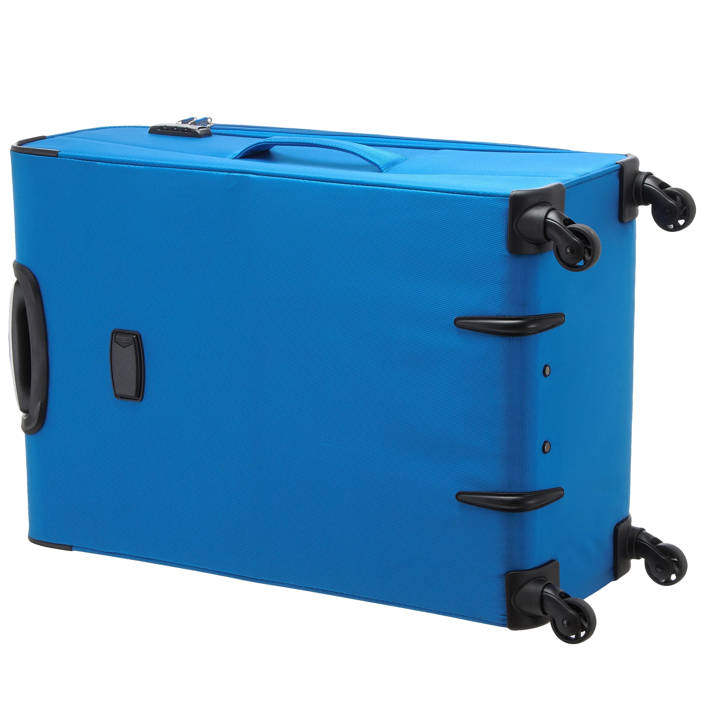 d&n Travel Line 6704 4-wheel trolley 75 cm - blue