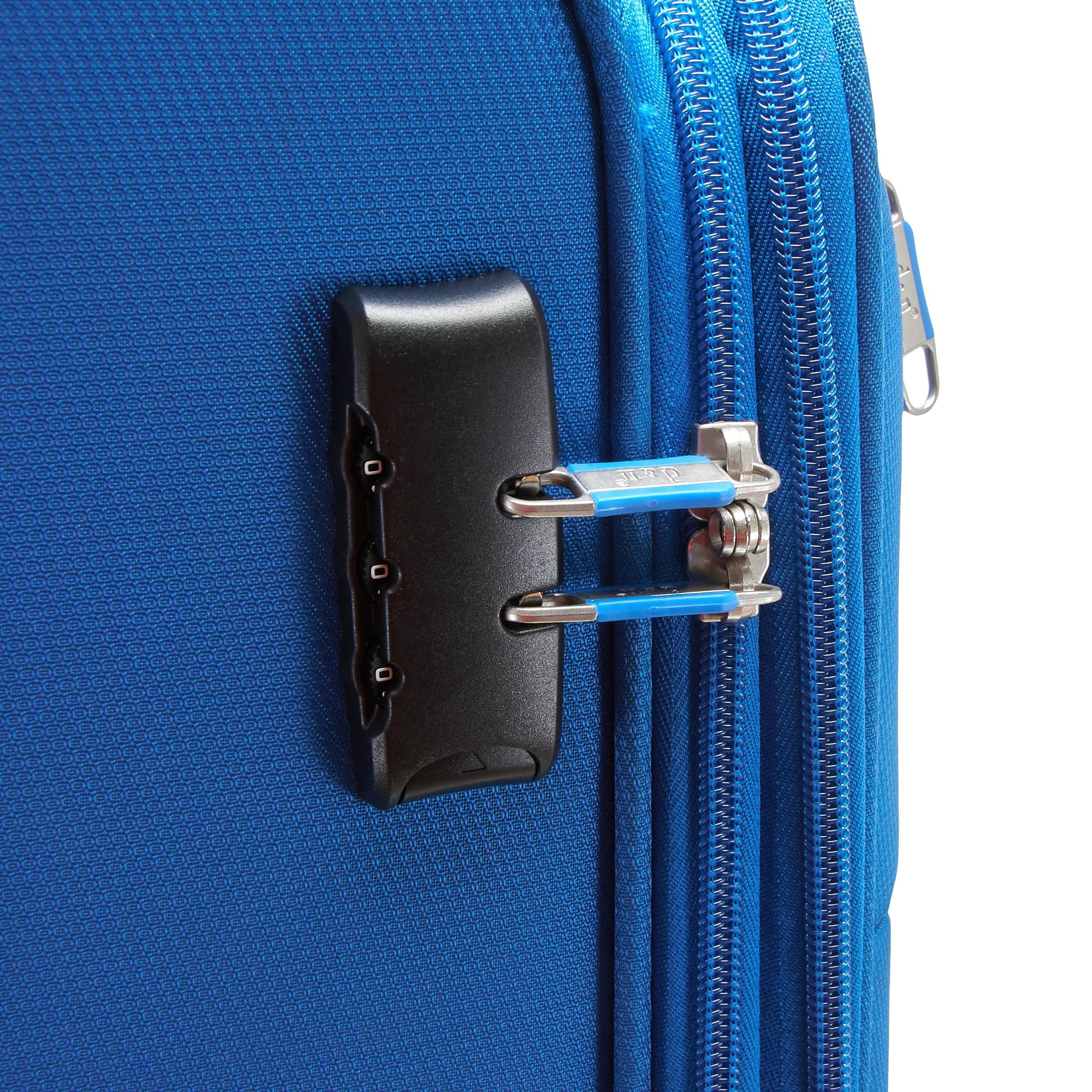d&n Travel Line 6704 4-wheel trolley 75 cm - blue