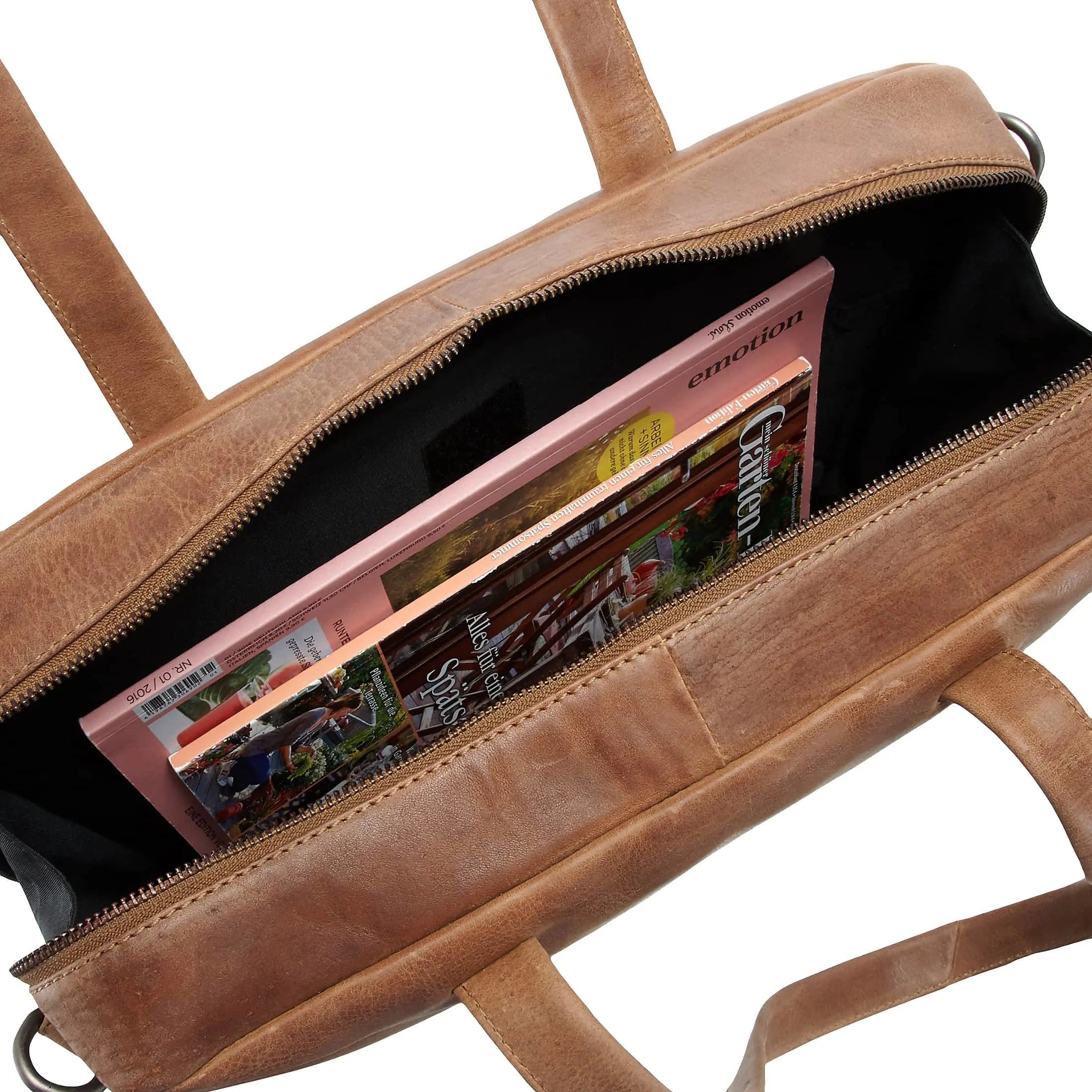 Plevier Pure Laptoptasche 39 cm - cognac