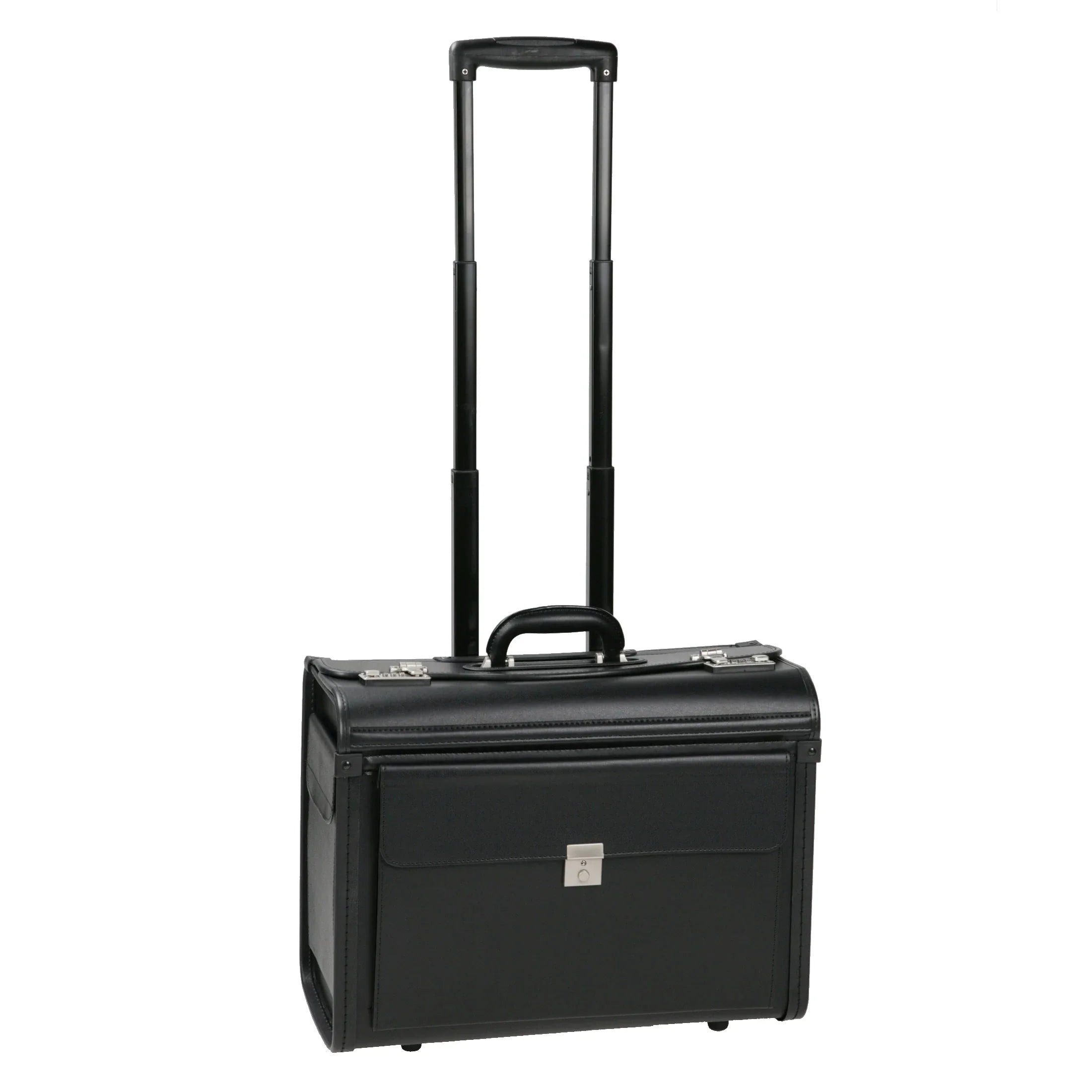 Dermata Business Pilotenkoffer auf Rollen 48 cm - schwarz