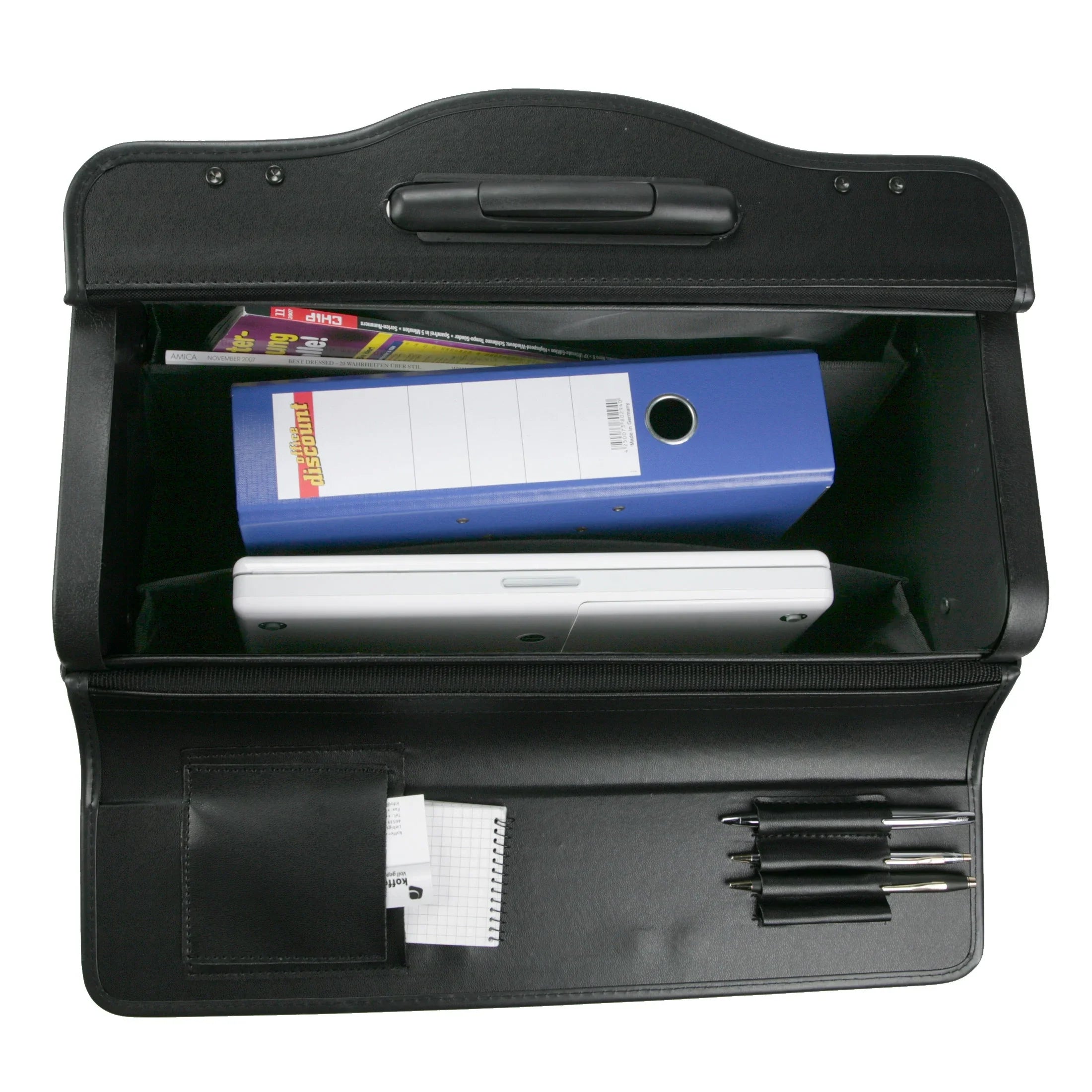 Dermata Business Pilotenkoffer auf Rollen 48 cm - schwarz