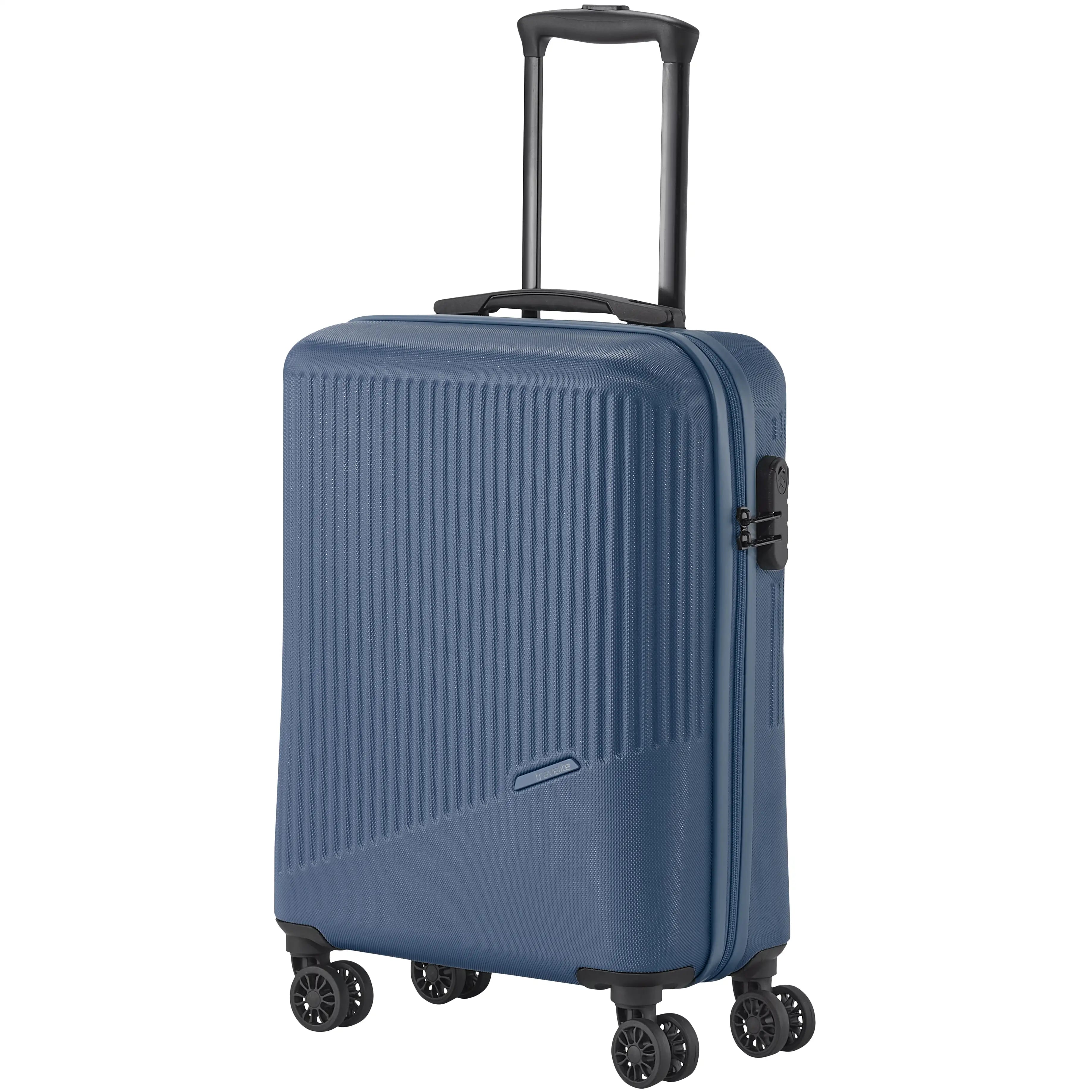 Travelite Bali 4-Rollen Trolley 55 cm - Blau