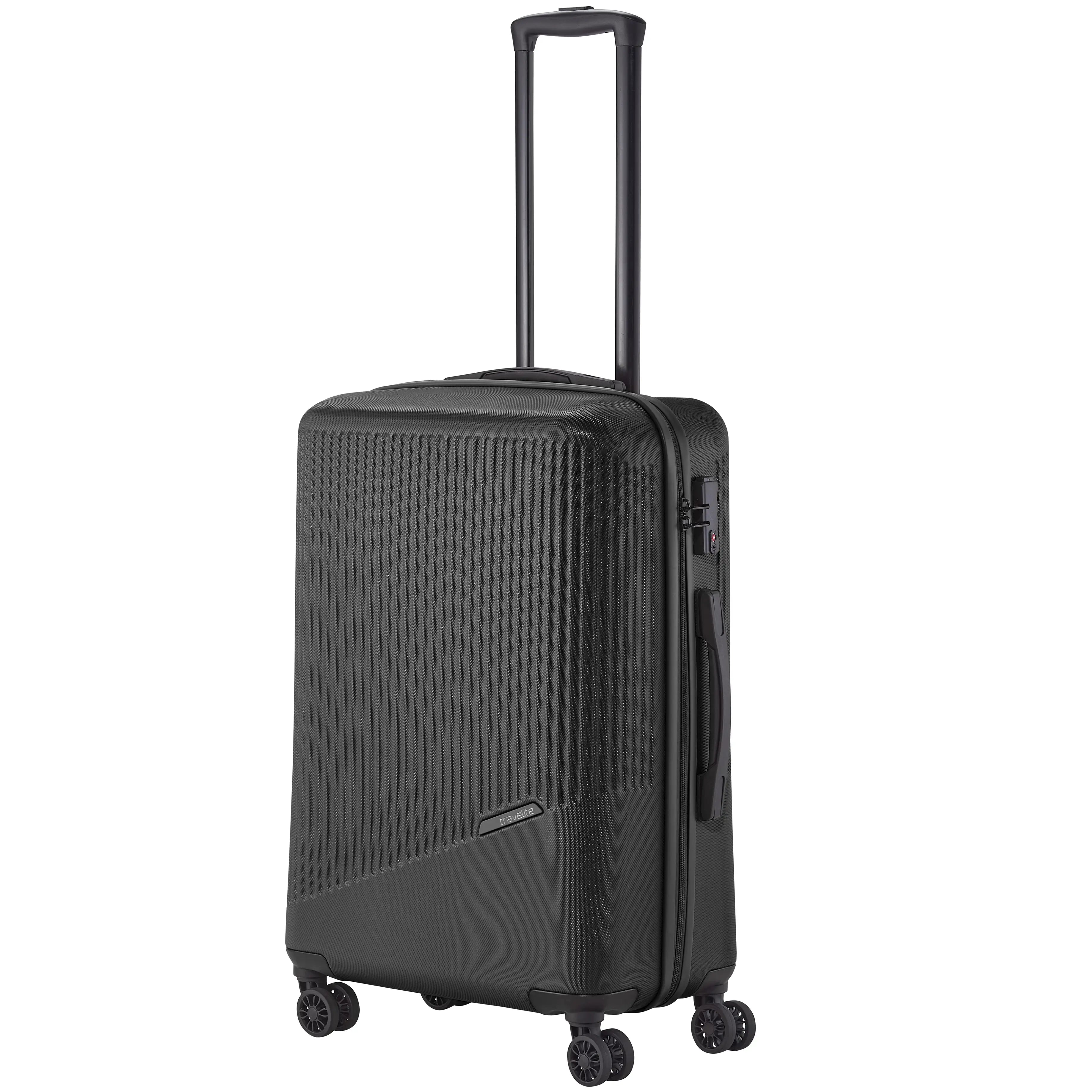 Travelite Bali 4-Rollen Trolley 67 cm - Schwarz