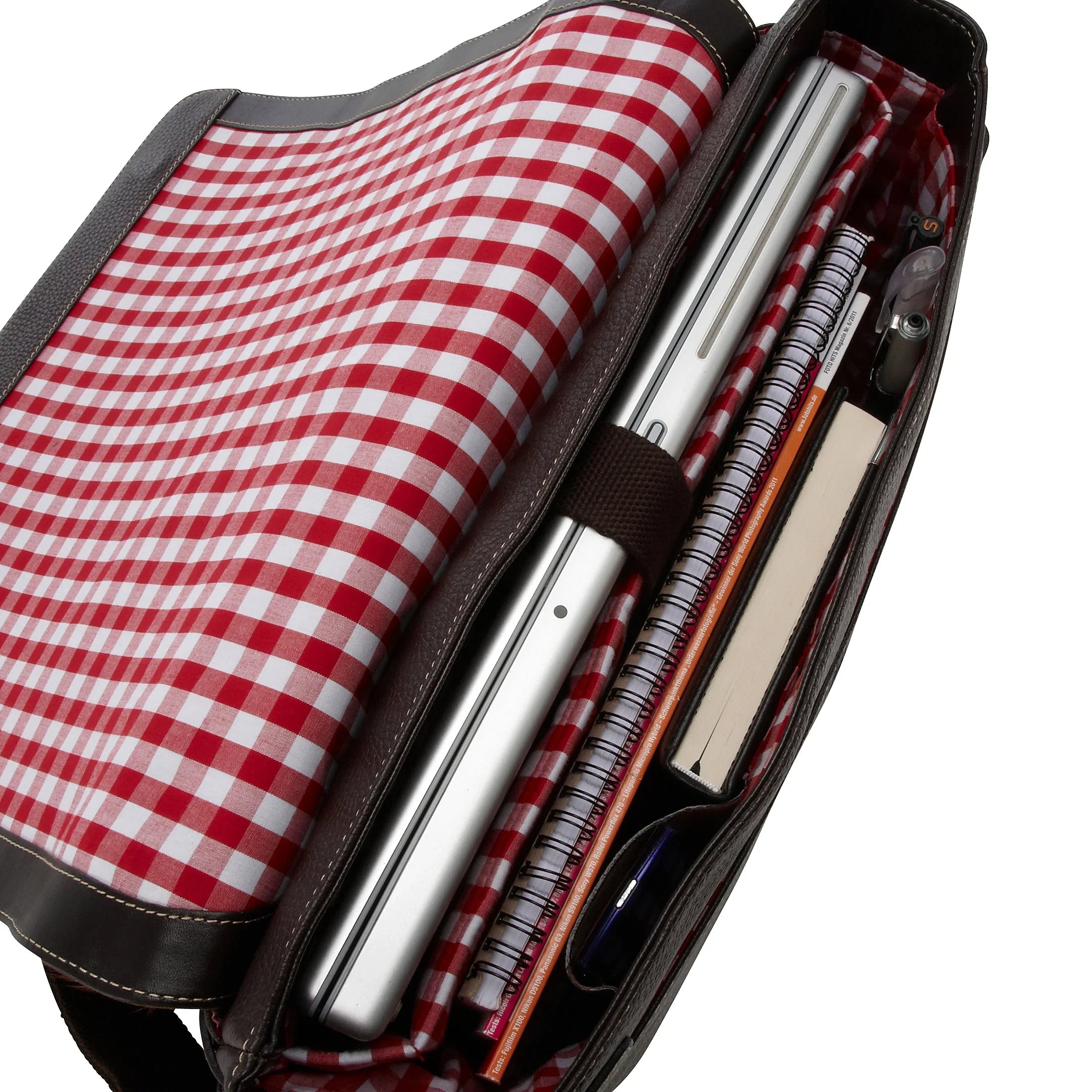 Pack Easy Fifty Rosi Messenger Bag mit Laptopfach 41 cm - braun