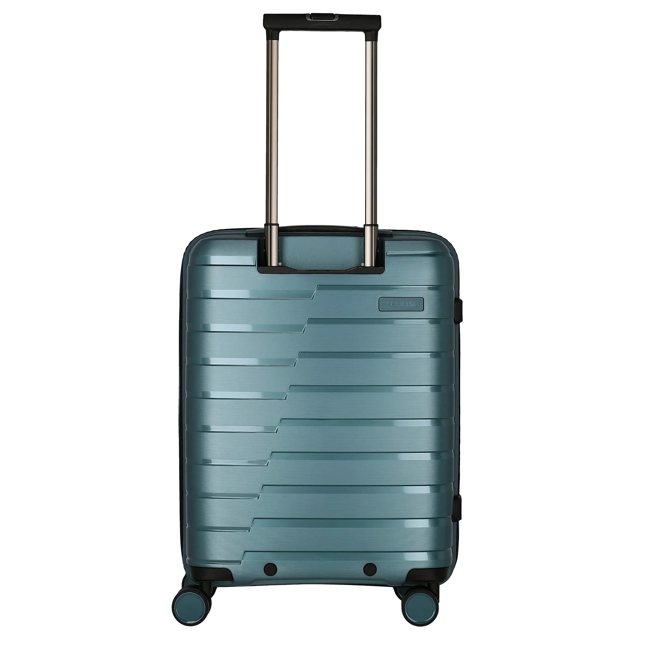 Travelite Air Base 4-Rollen Kabinentrolley mit Vortasche 55 cm - Eisblau