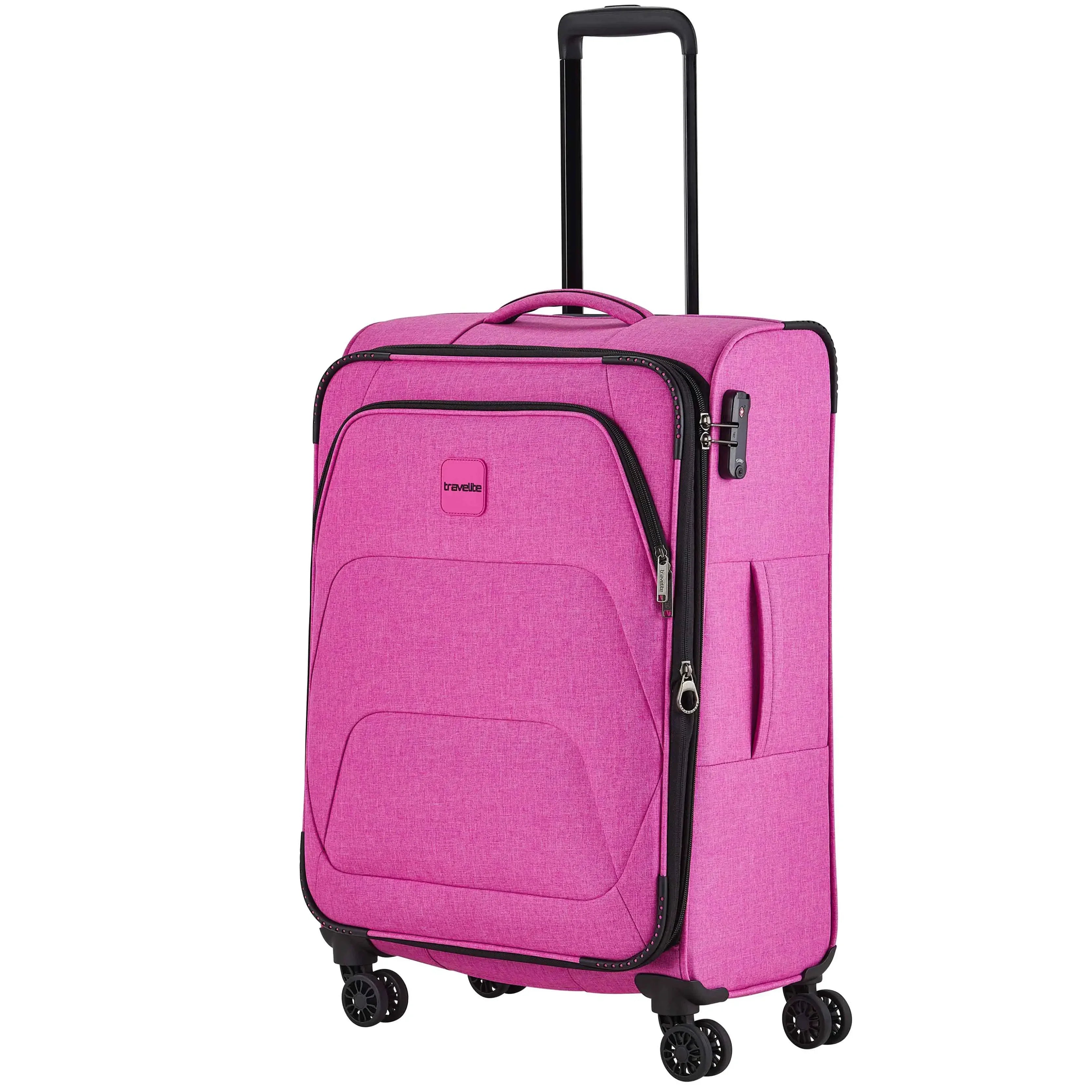 Travelite Adria 4-Rollen Trolley 67 cm - pink