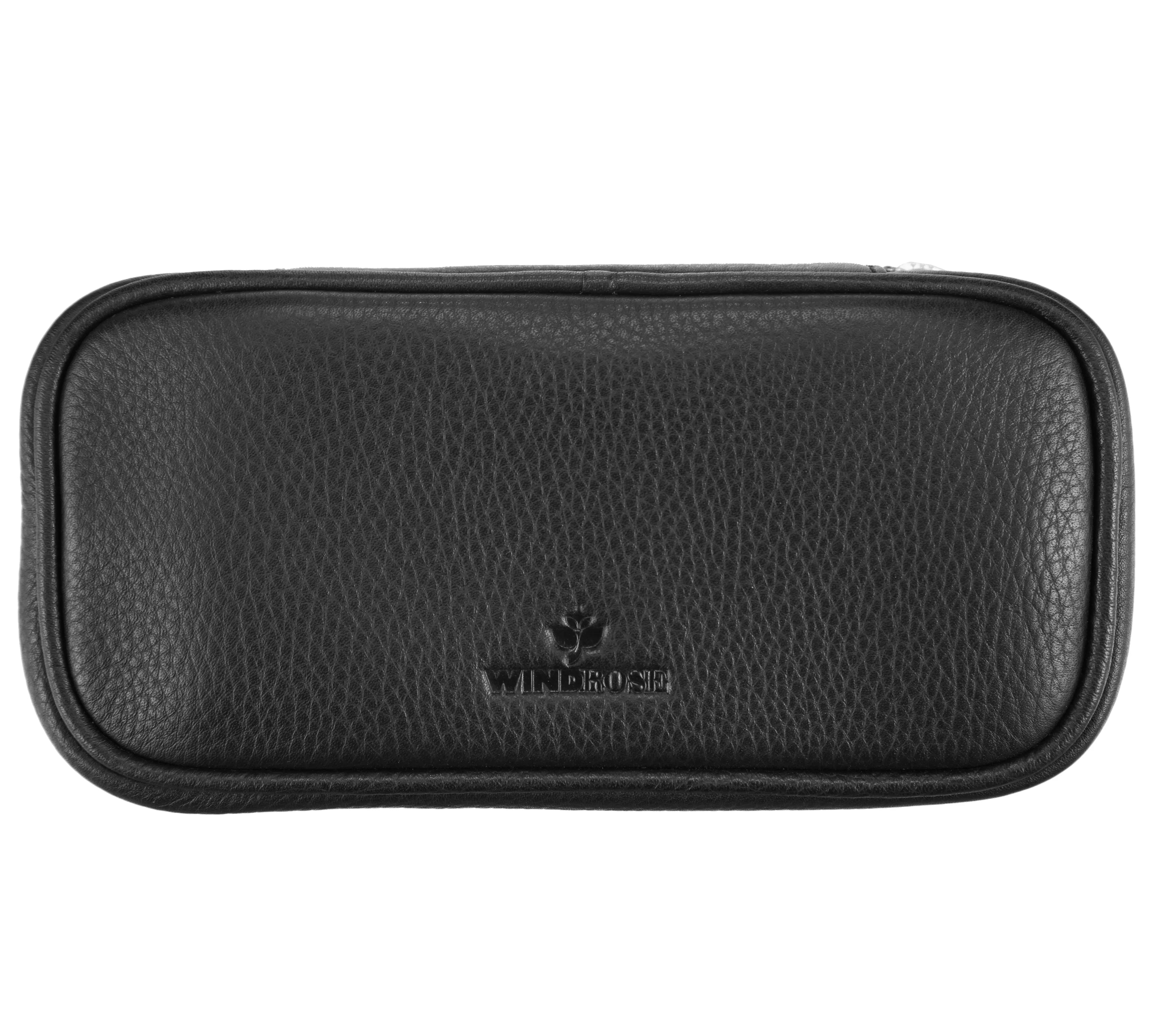 Windrose Soft Uhrenetui 19 cm - schwarz