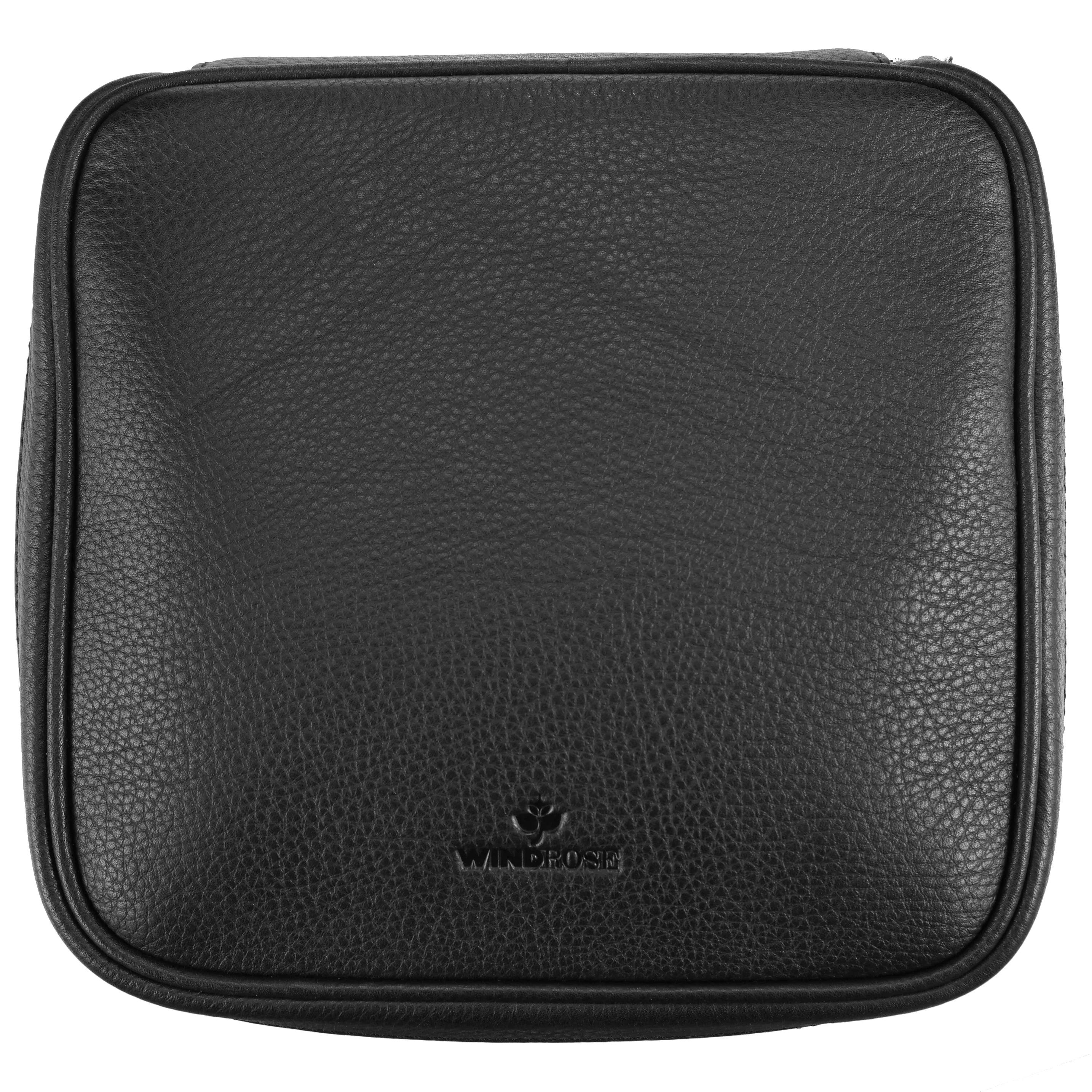 Windrose Soft jewelry case 20 cm - red