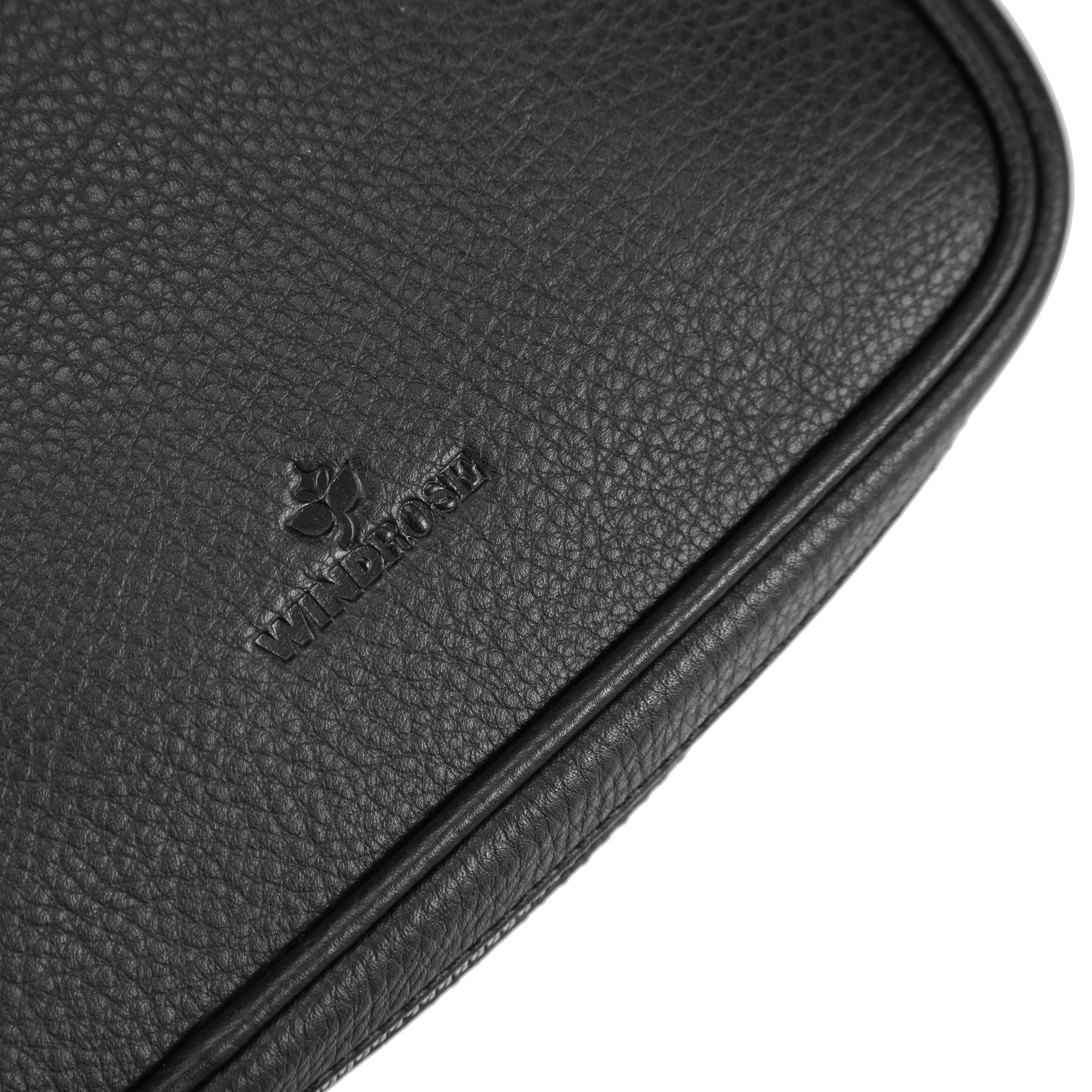 Windrose Soft jewelry case 20 cm - red