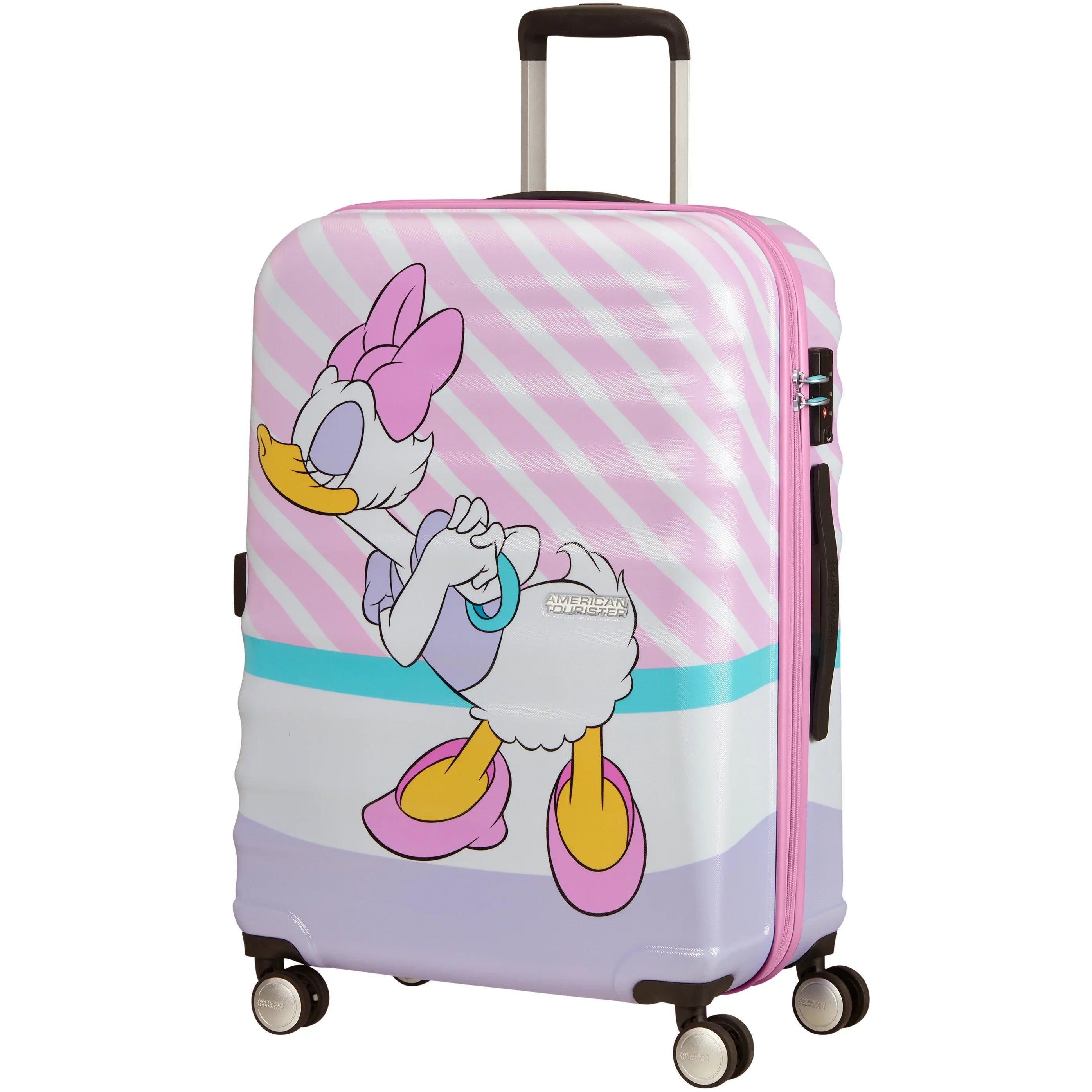 American Tourister Wavebreaker Disney 4-Rollen-Trolley 67 cm - daisy pink kiss