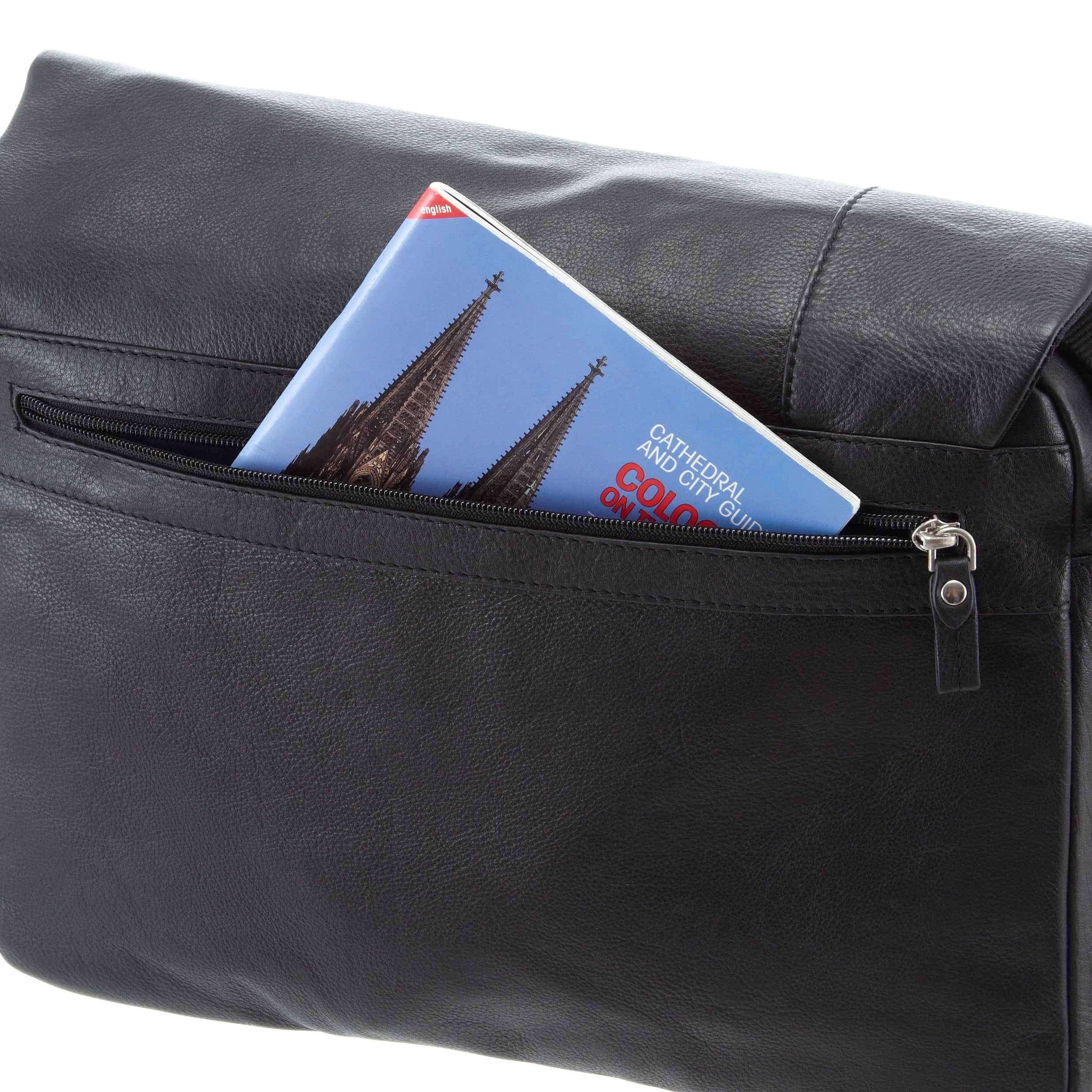 Esquire Sydney Messenger Bag 35 cm - schwarz