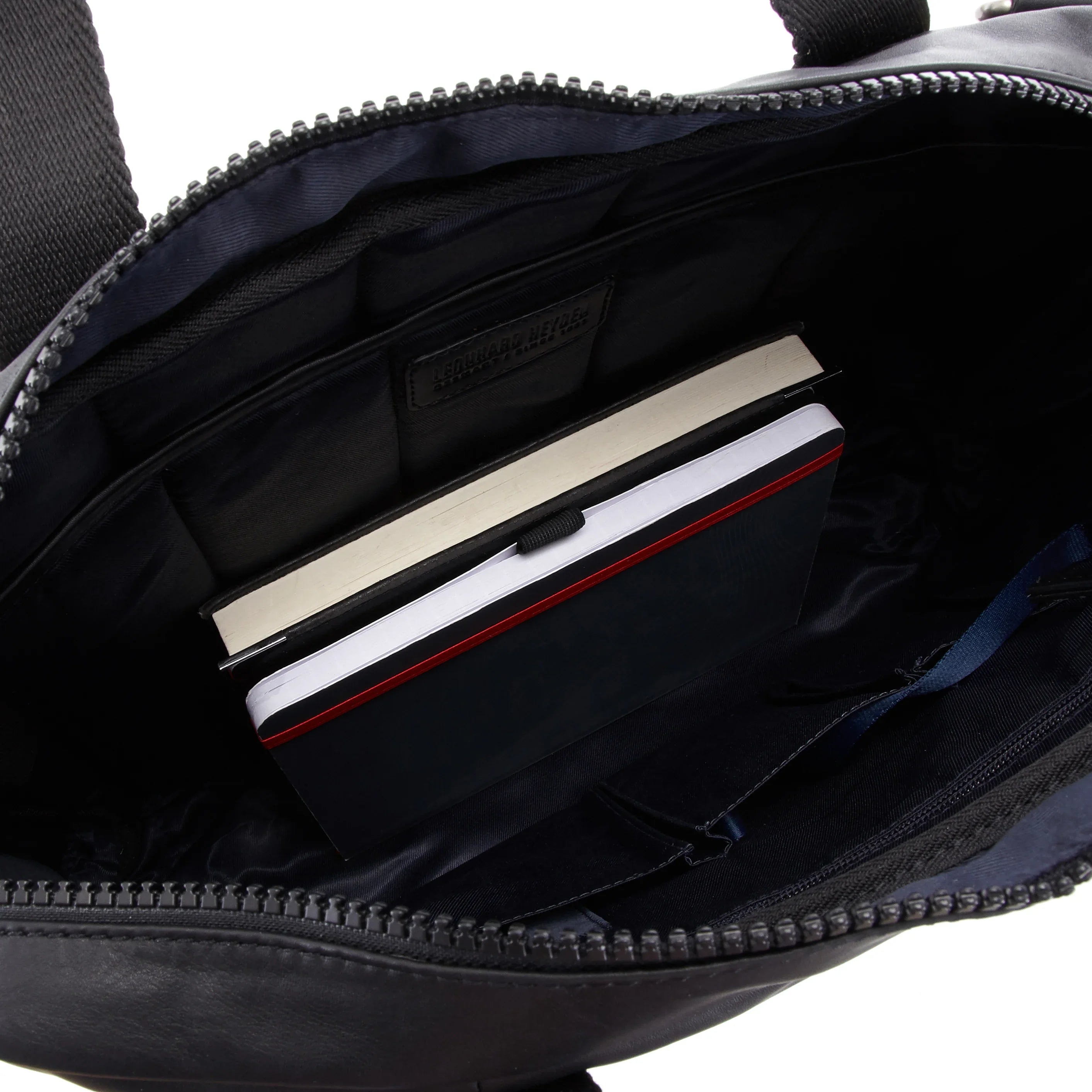 Leonhard Heyden Long Island Umhängetasche mit Laptopfach 40 cm - schwarz