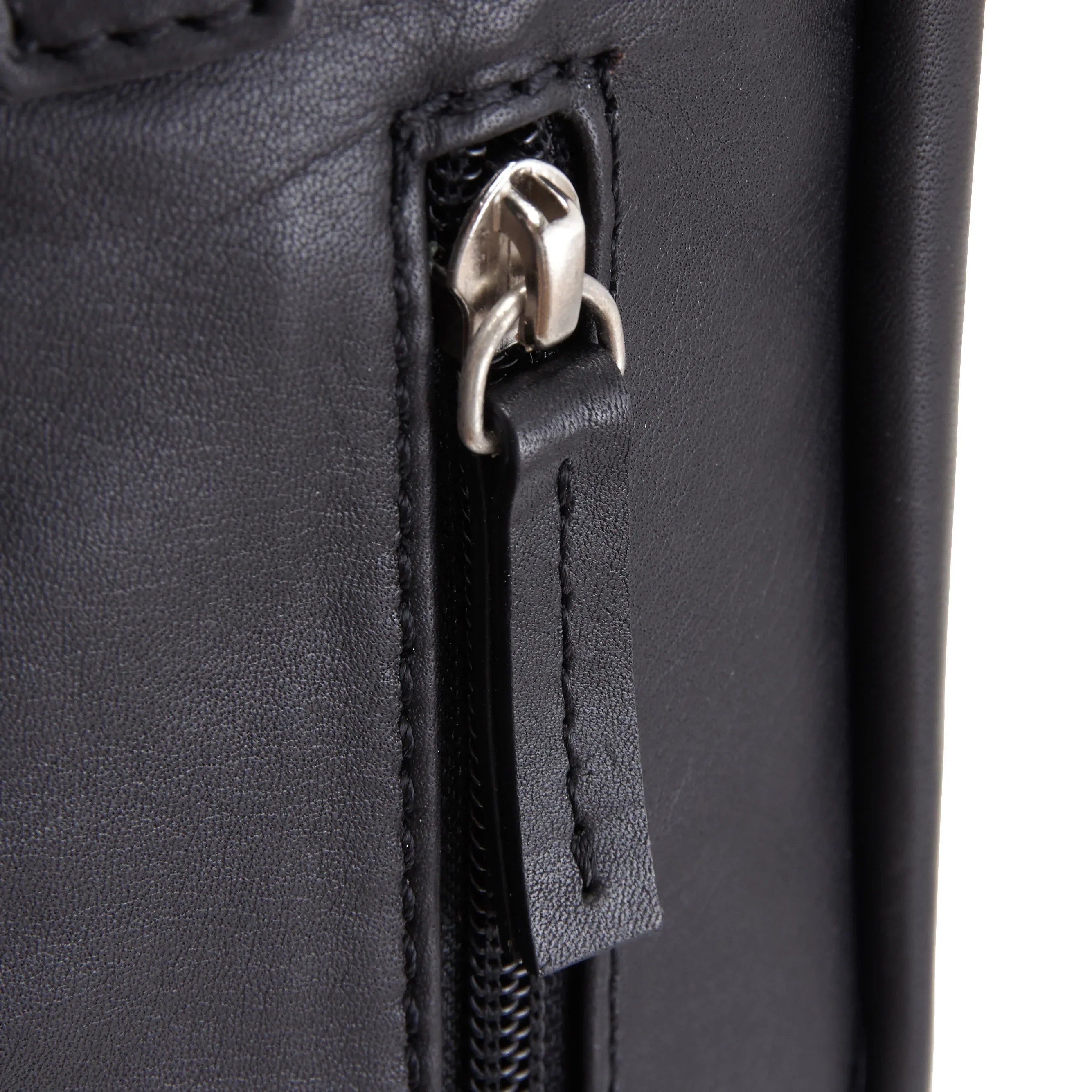 Leonhard Heyden Long Island Umhängetasche mit Laptopfach 40 cm - schwarz