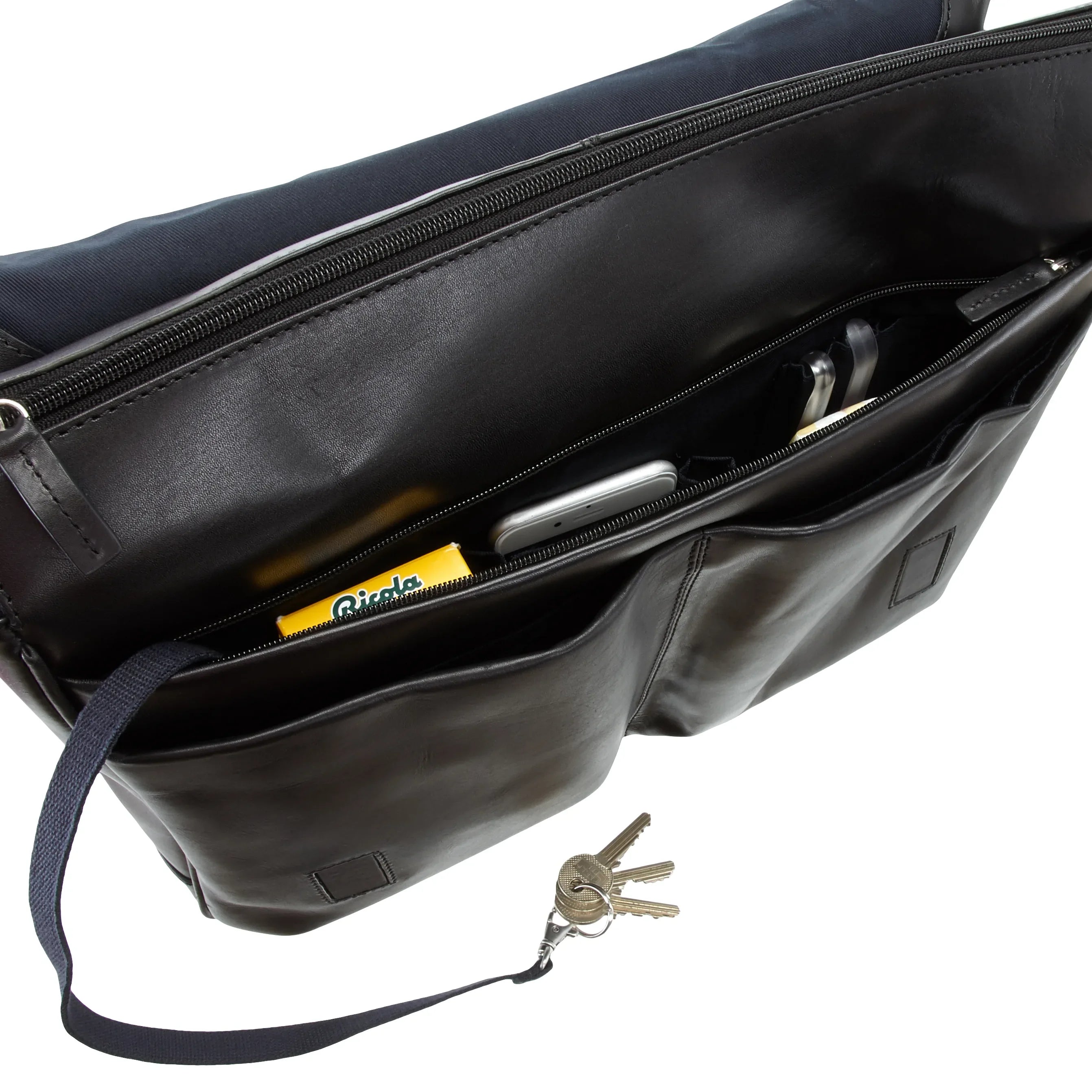 Leonhard Heyden Chicago Umhängetasche L 38 cm - braun