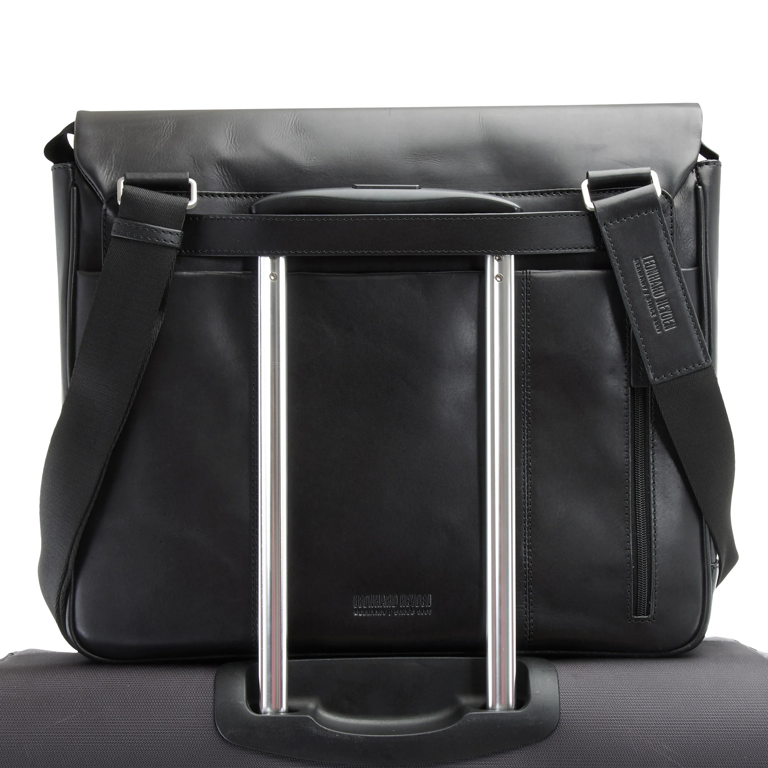 Leonhard Heyden Chicago Umhängetasche L 38 cm - braun