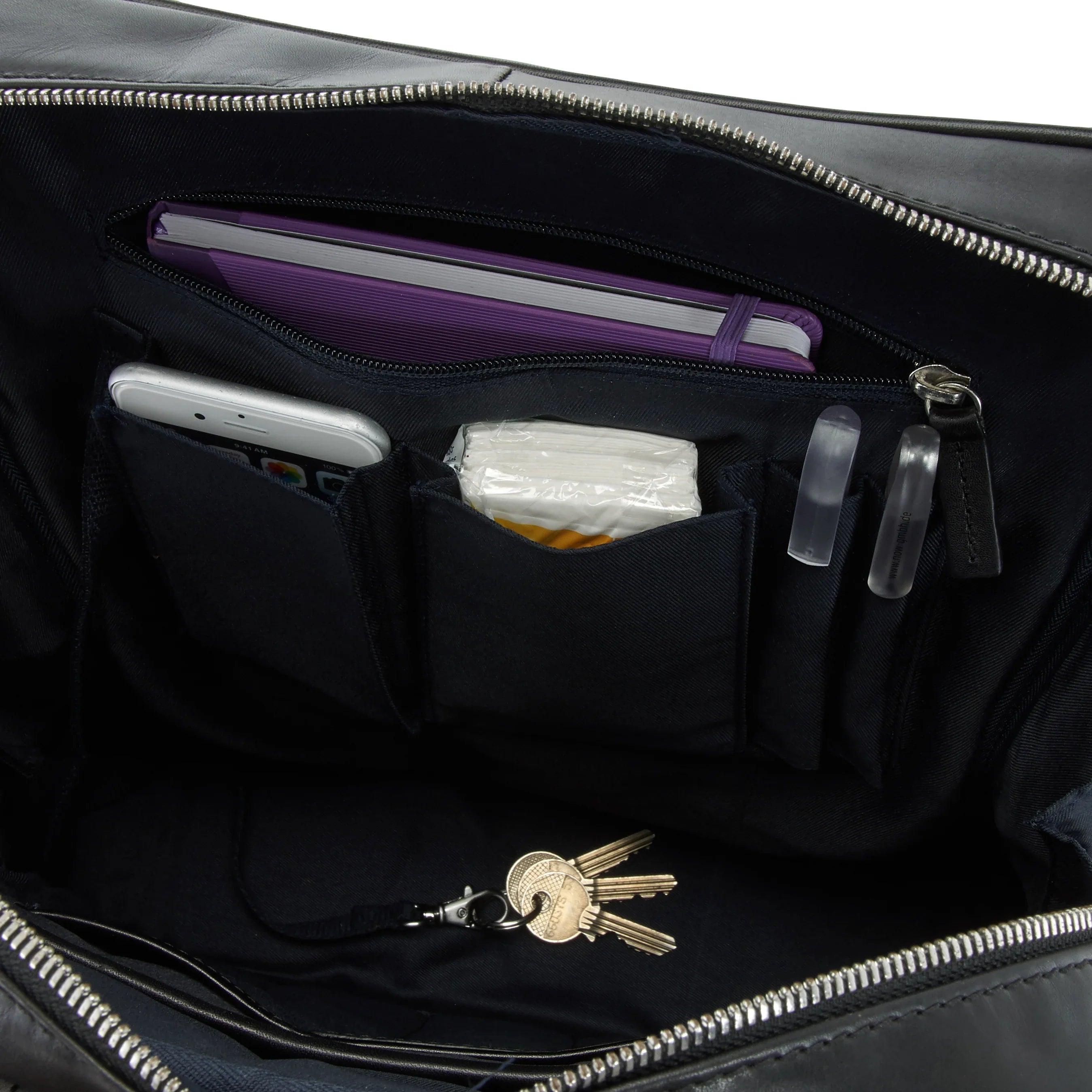Leonhard Heyden Chicago Kurzgrifftasche 42 cm - schwarz