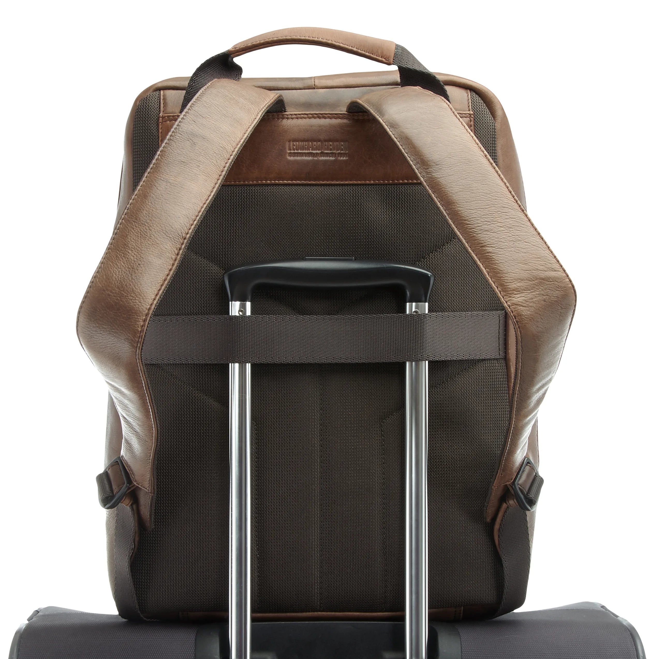 Leonhard Heyden Amsterdam Rucksack 42 cm - cognac