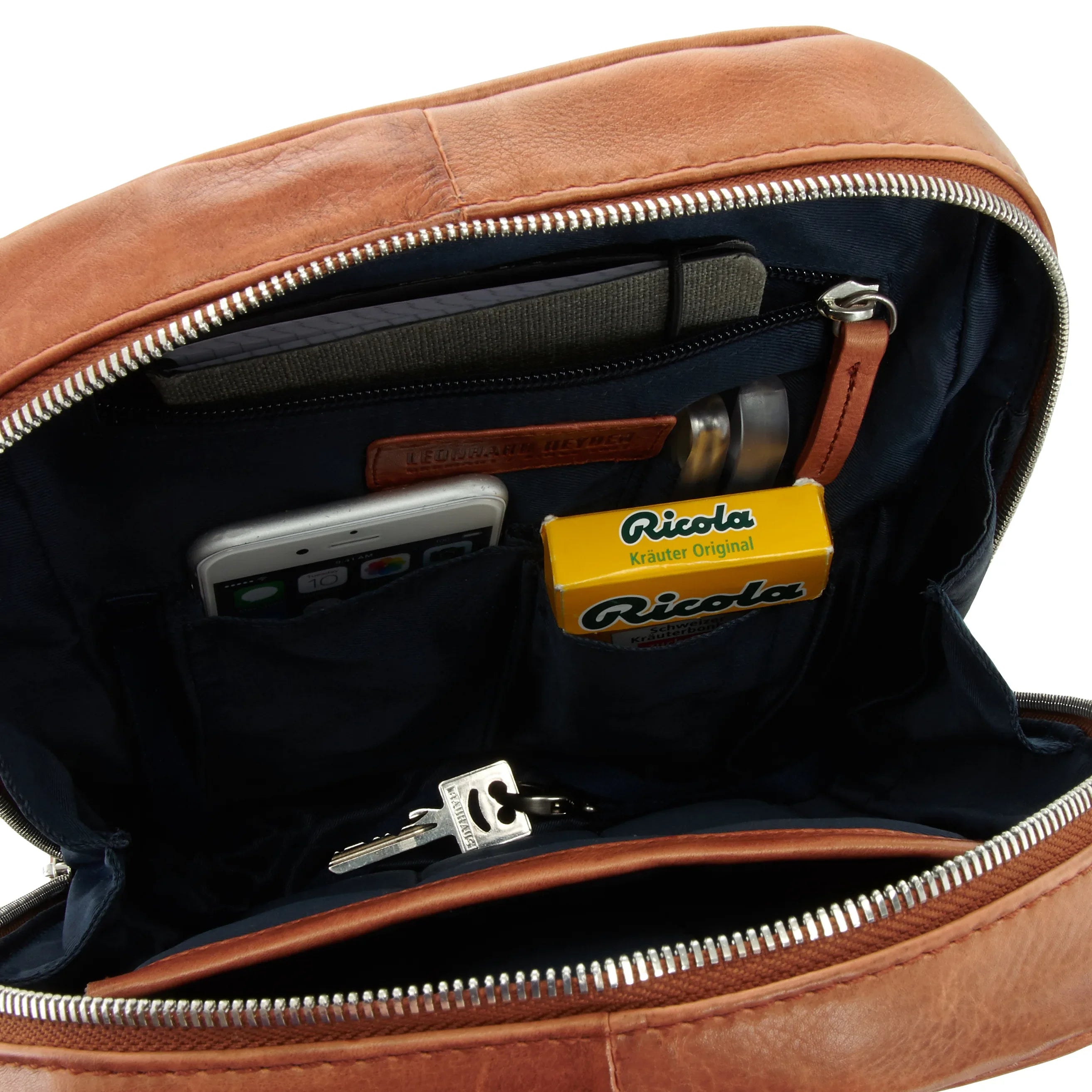 Leonhard Heyden Amsterdam Crossbag 30 cm - braun