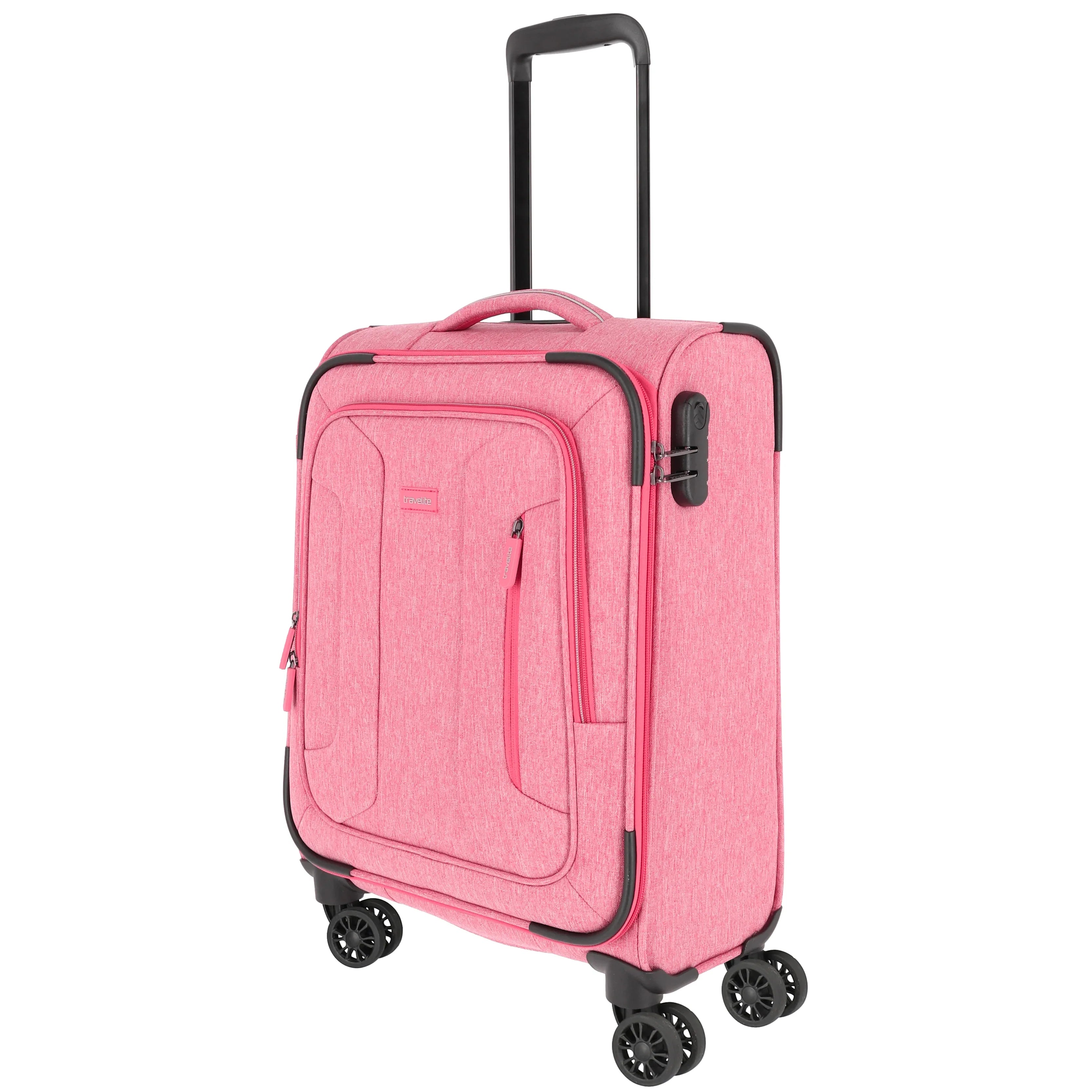 Travelite Boja 4-wheel cabin trolley 55 cm - pink