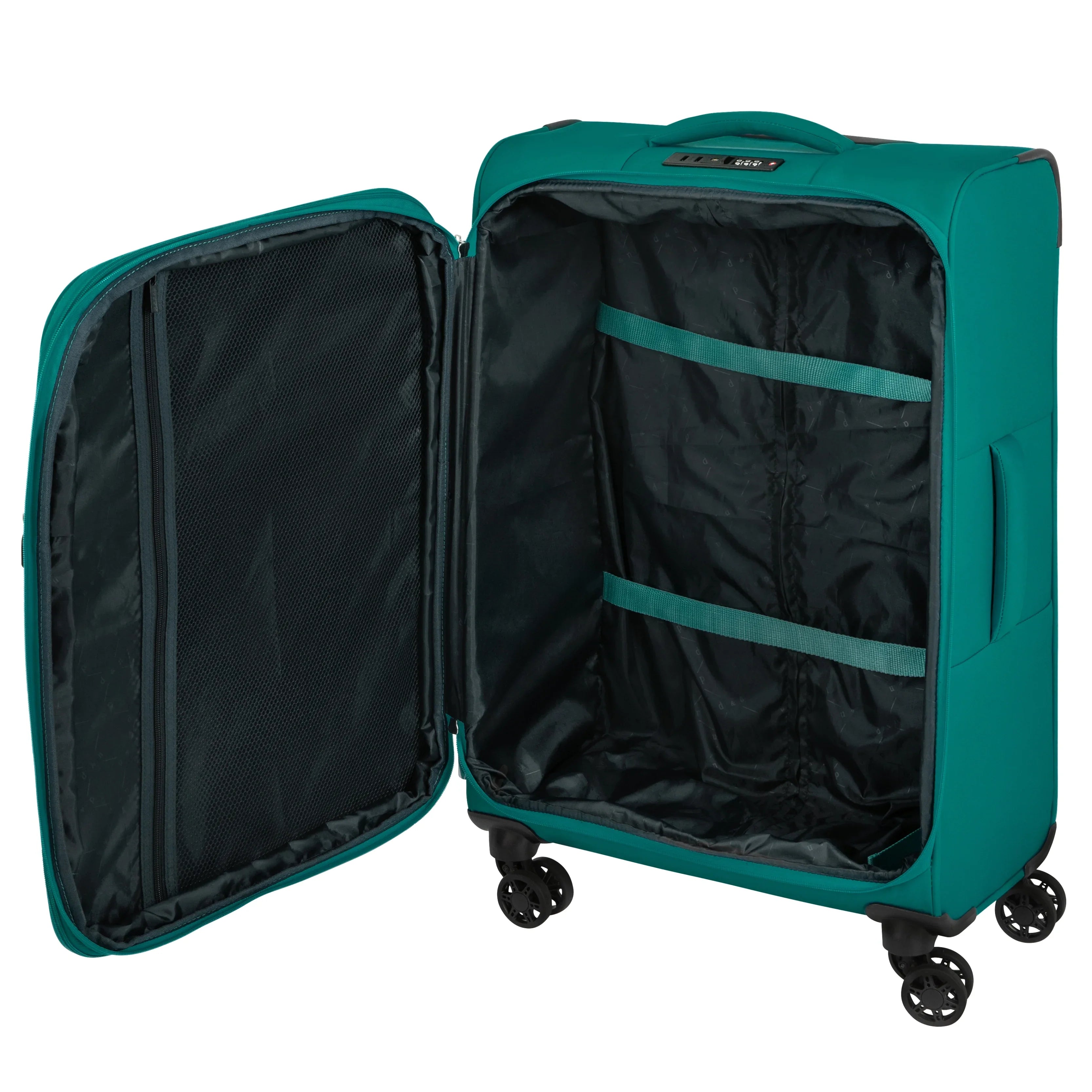 d&n Travel Line 9104 4-wheel trolley 78 cm - dark red