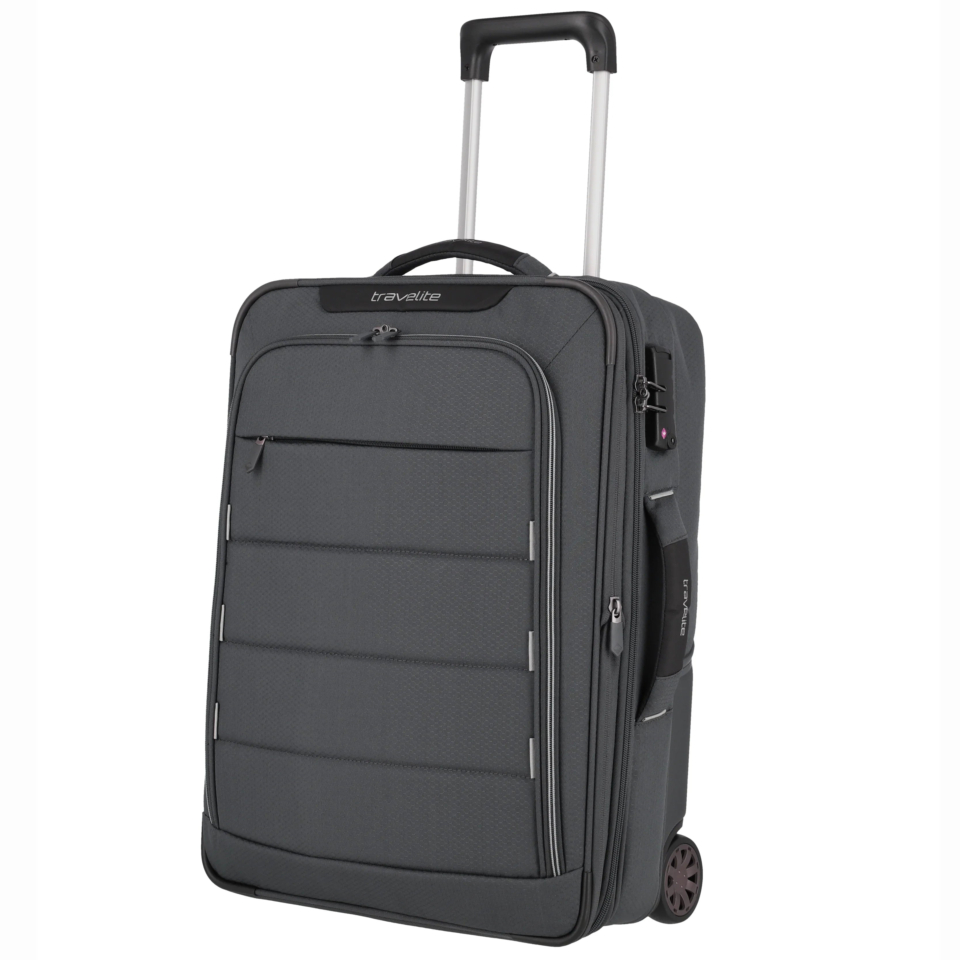 Travelite Skaii 2-Rollen Hybrid-Trolley 55 cm - Gipfelgrau