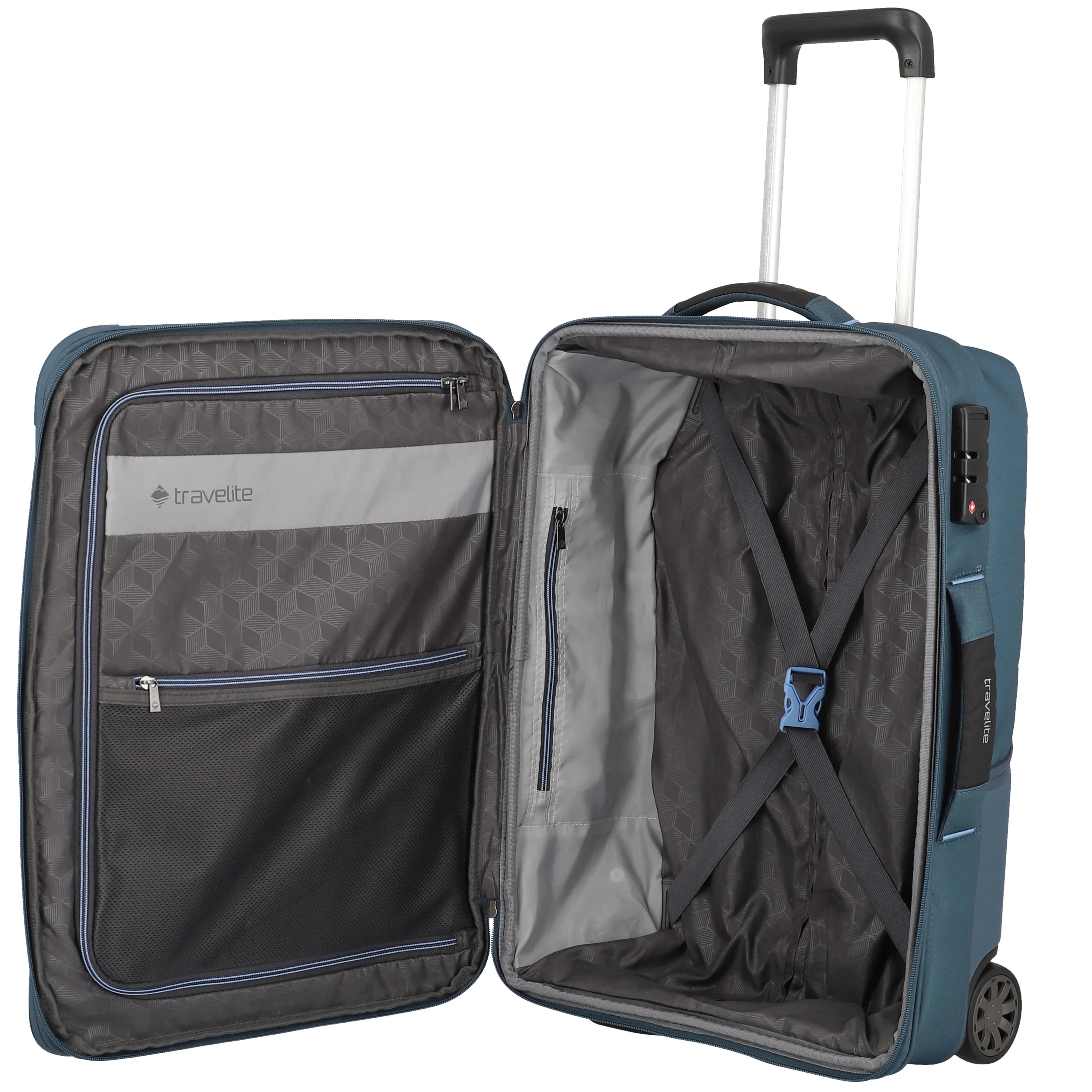 Travelite Skaii 2-Rollen Hybrid-Trolley 55 cm - Gipfelgrau