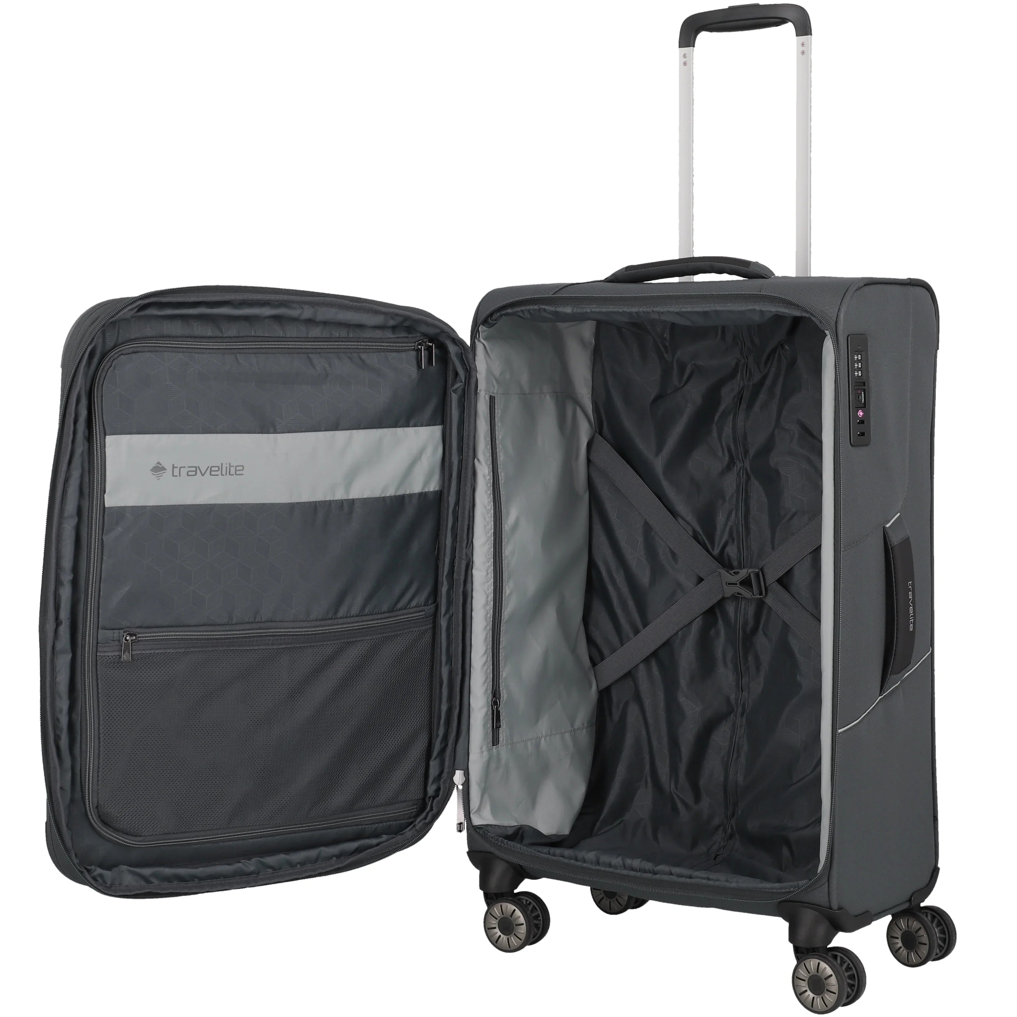 Travelite Skaii 4-wheel trolley 67 cm - panoramic blue