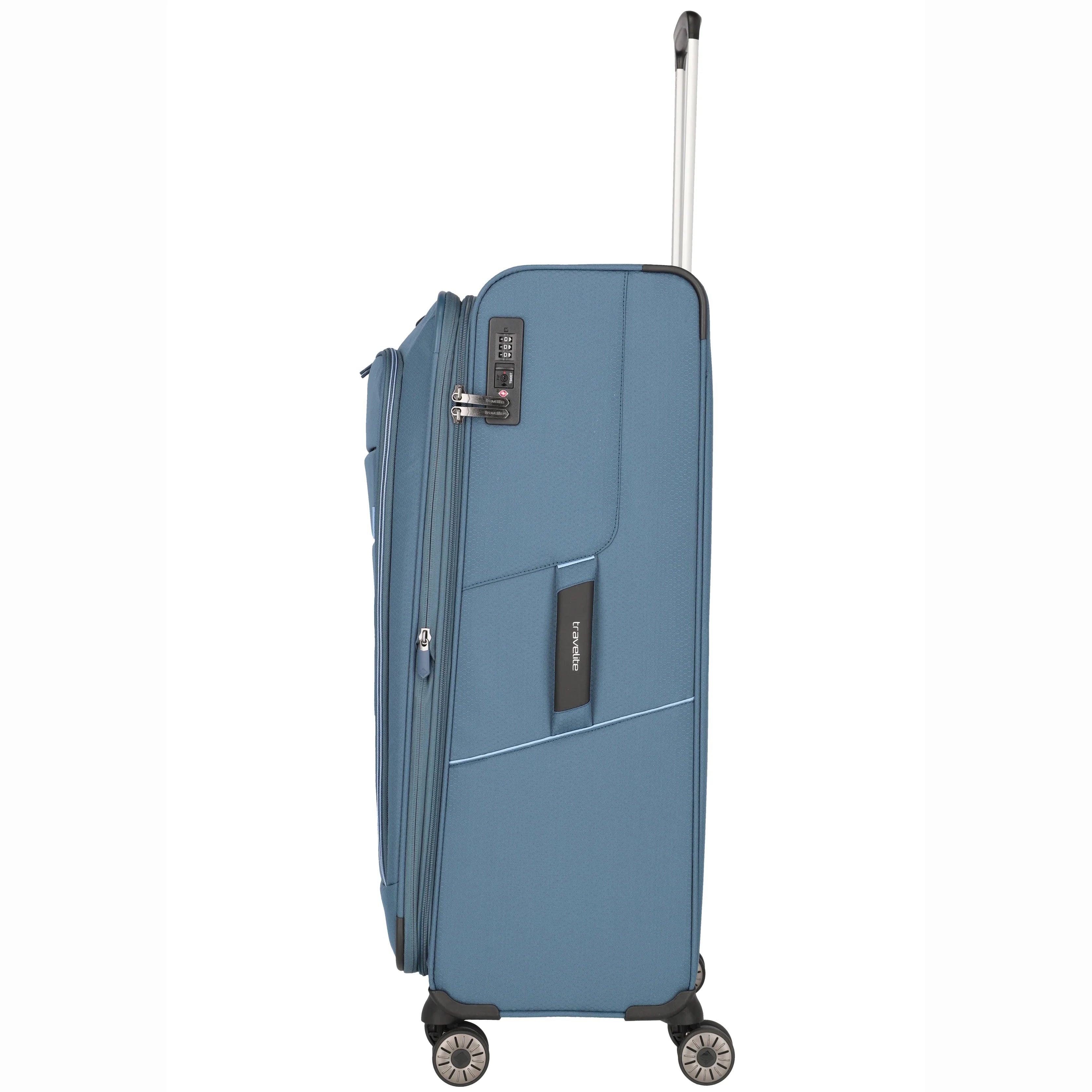 Travelite Skaii 4-Rollen Trolley 78 cm - Panoramablau