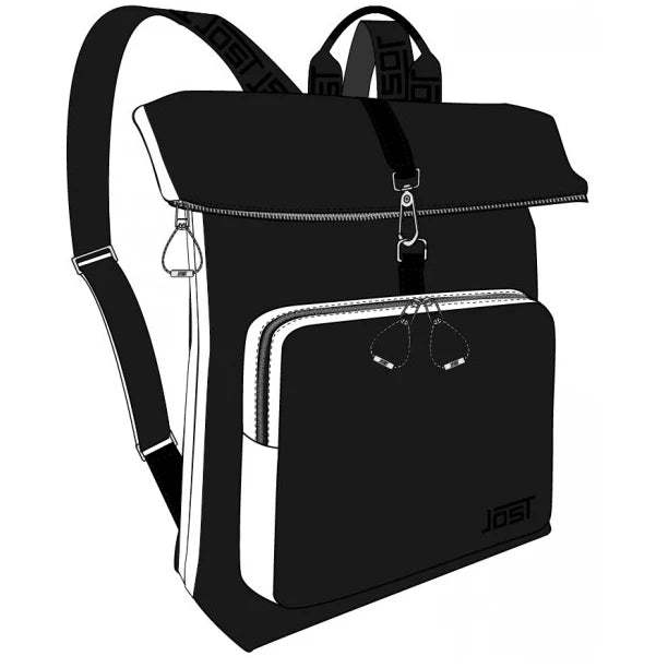 Jost Sala Kurierrucksack 40 cm - schwarz