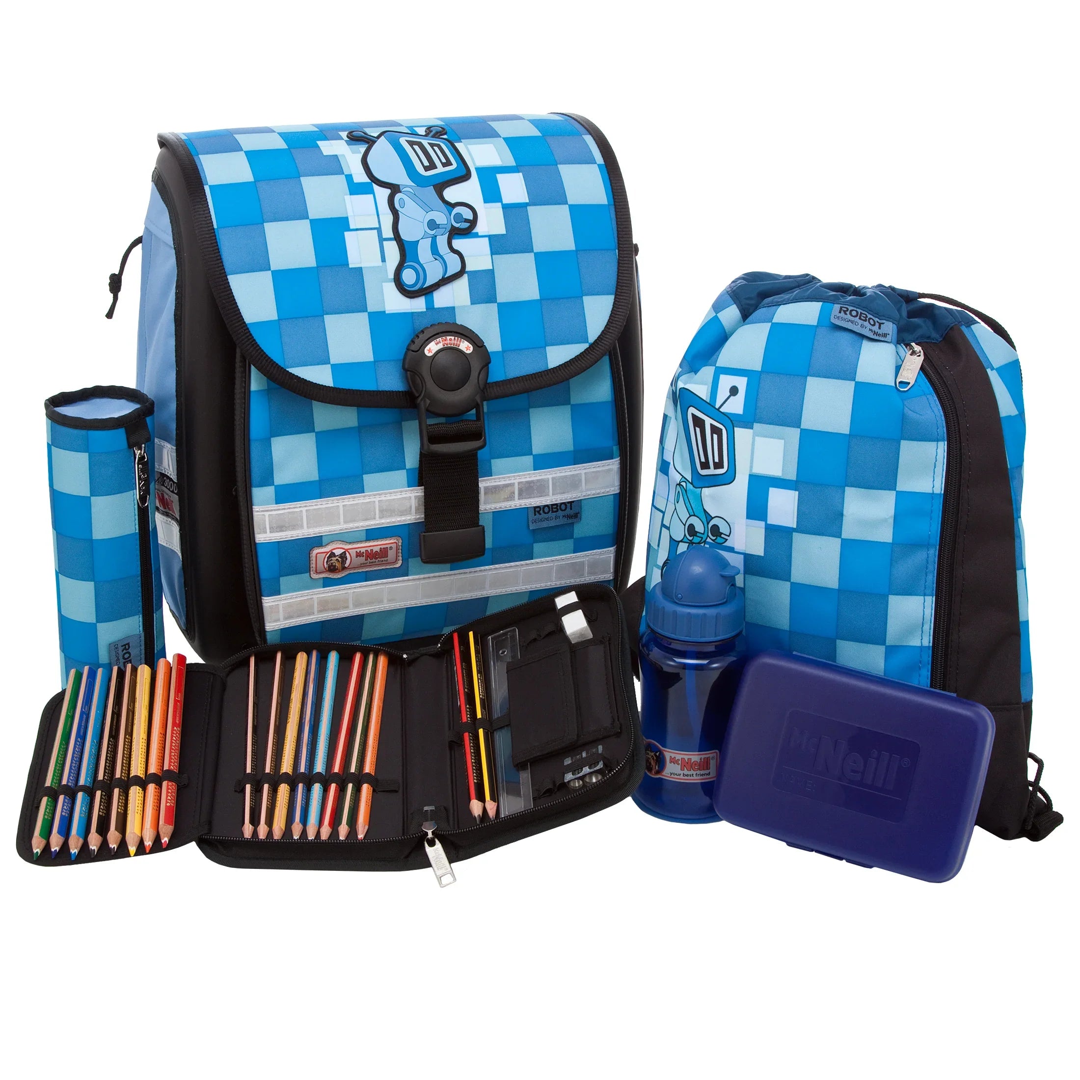McNeill Schultaschen Sets Ergo Light 3000 6-tlg. - Birdy