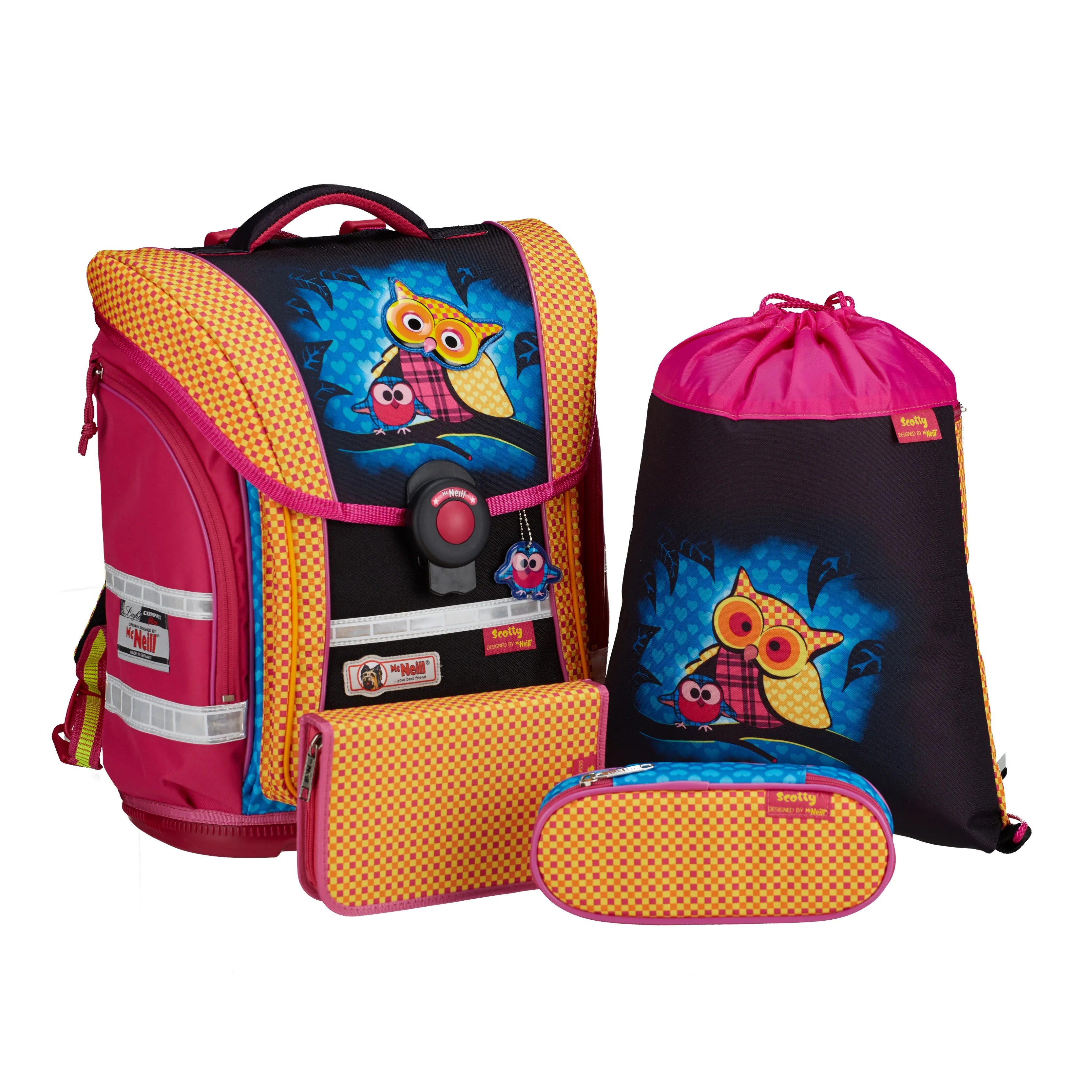 McNeill Schultaschen Sets Fashion-Line Ergo Light Compact flex 4-tlg. - style