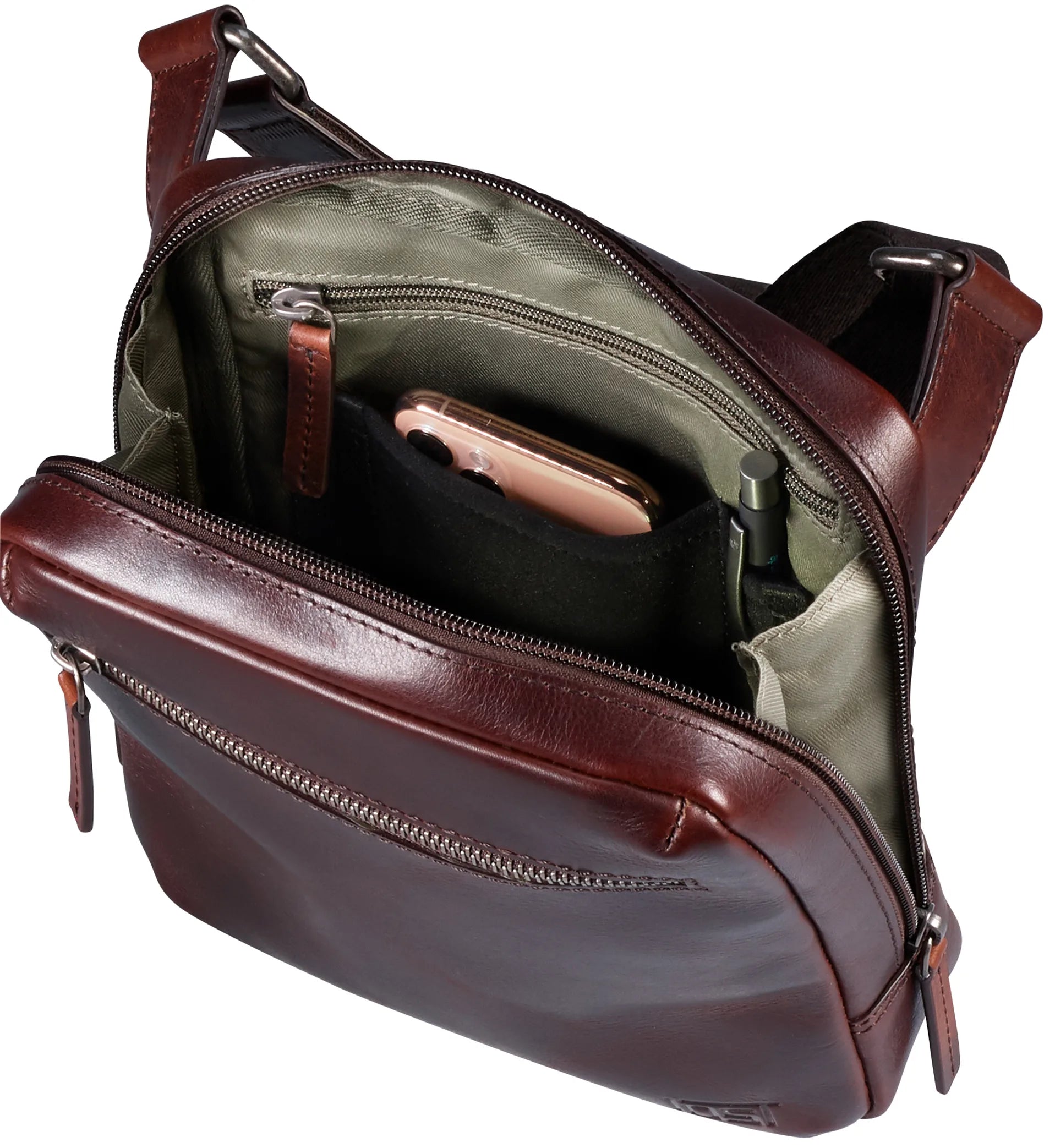 Jost Helsingborg Umhängetasche XS 21 cm - Braun