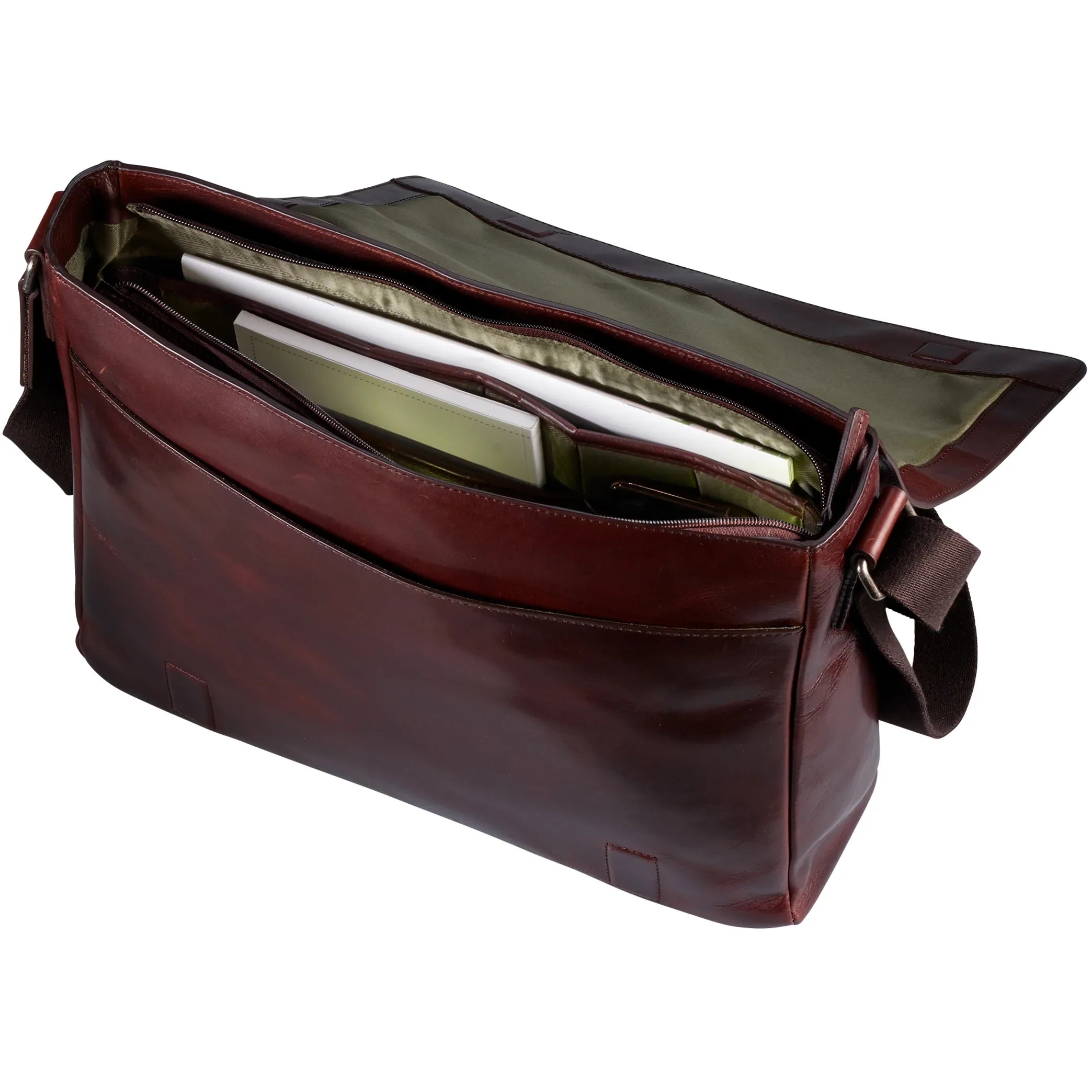 Jost Helsingborg Umhängetasche L 38 cm - Braun Jost - koffer - direkt.de