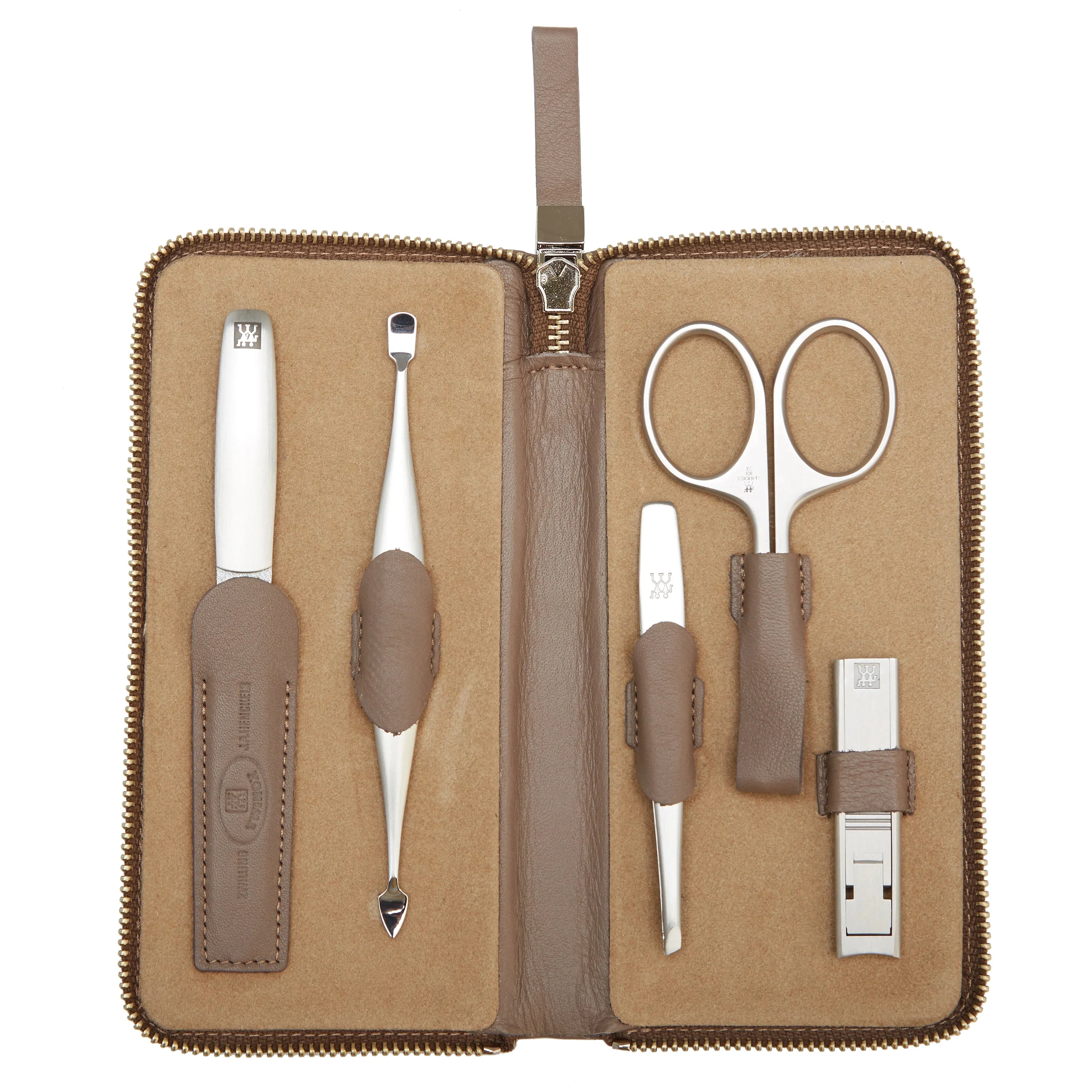 Zwilling Twinox Taupe zipper case 5-piece 16 cm - taupe