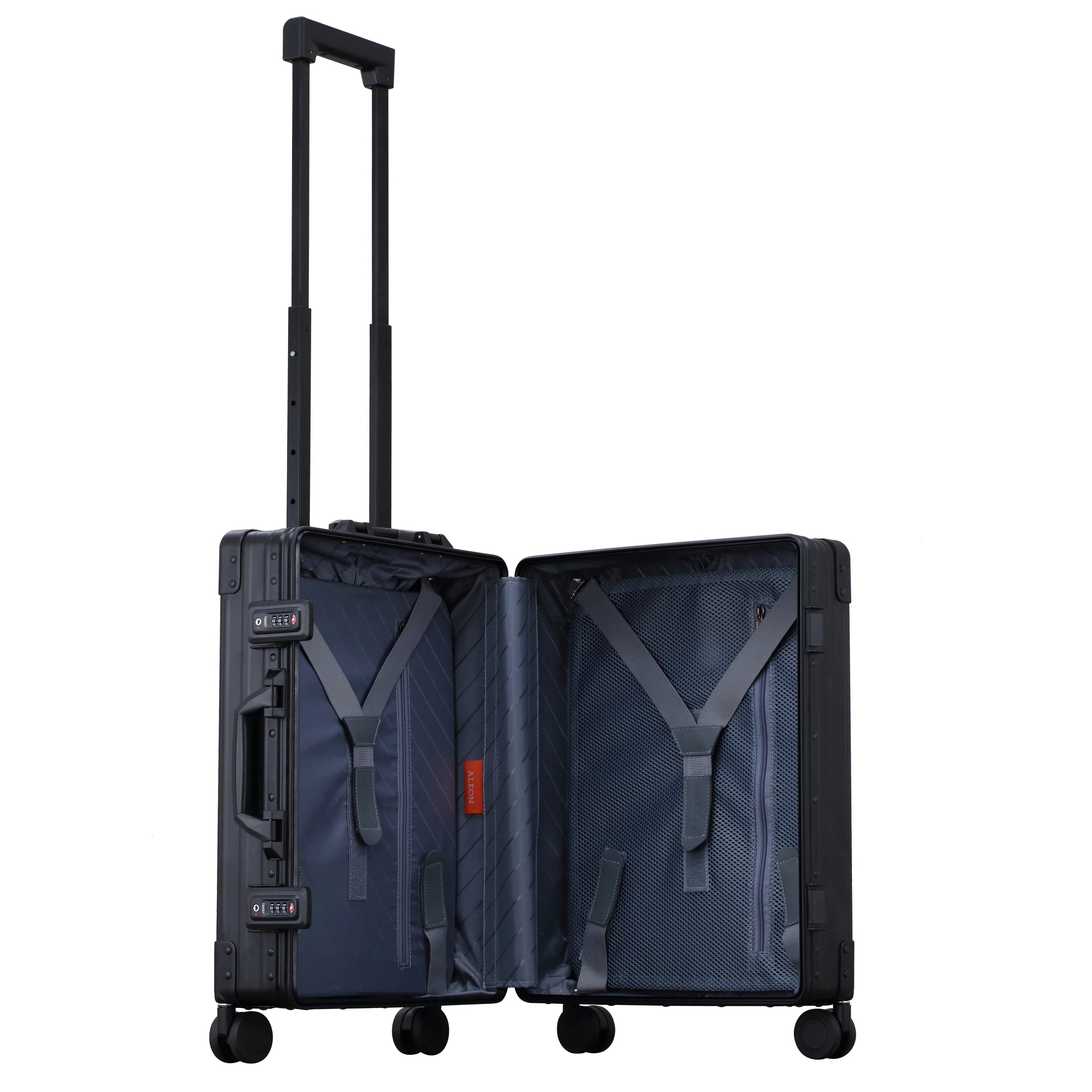 Aleon International Carry-On 4-Rollen Kabinentrolley 55 cm - Onyx