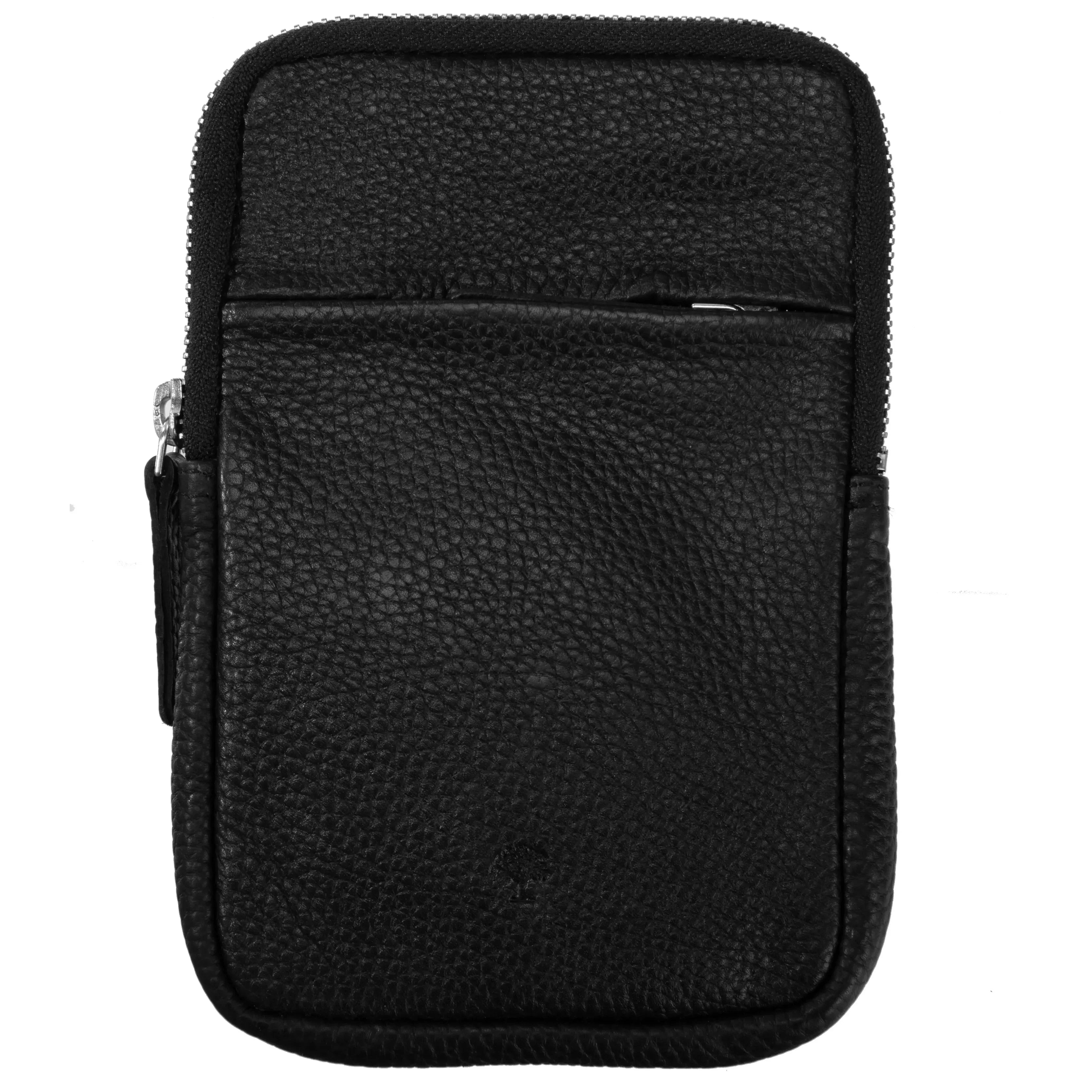 koffer-direkt.de Prato mobile phone shoulder bag 19 cm - black
