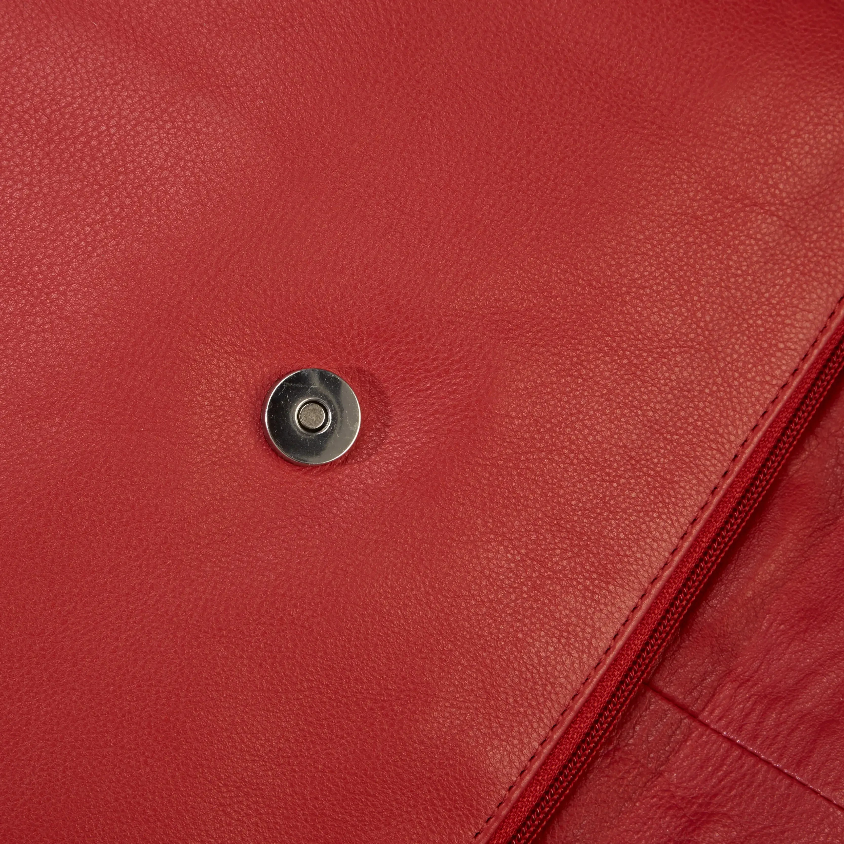koffer-direkt.de Prato Lederrucksack 34 cm - red