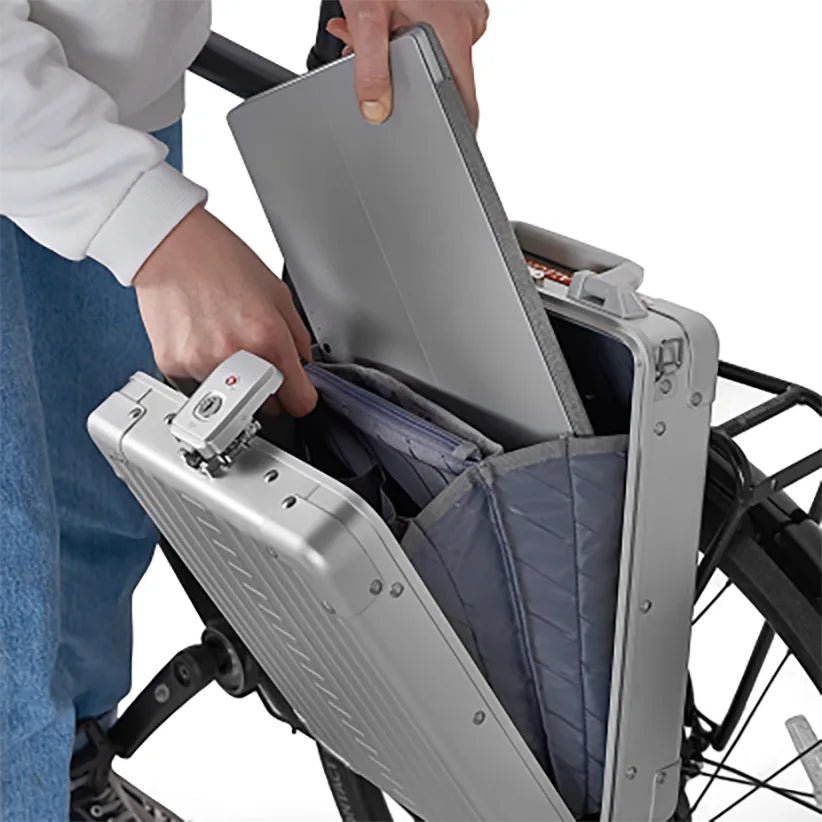Aleon Vertical Aluminium Briefcase 42 cm - Platinum