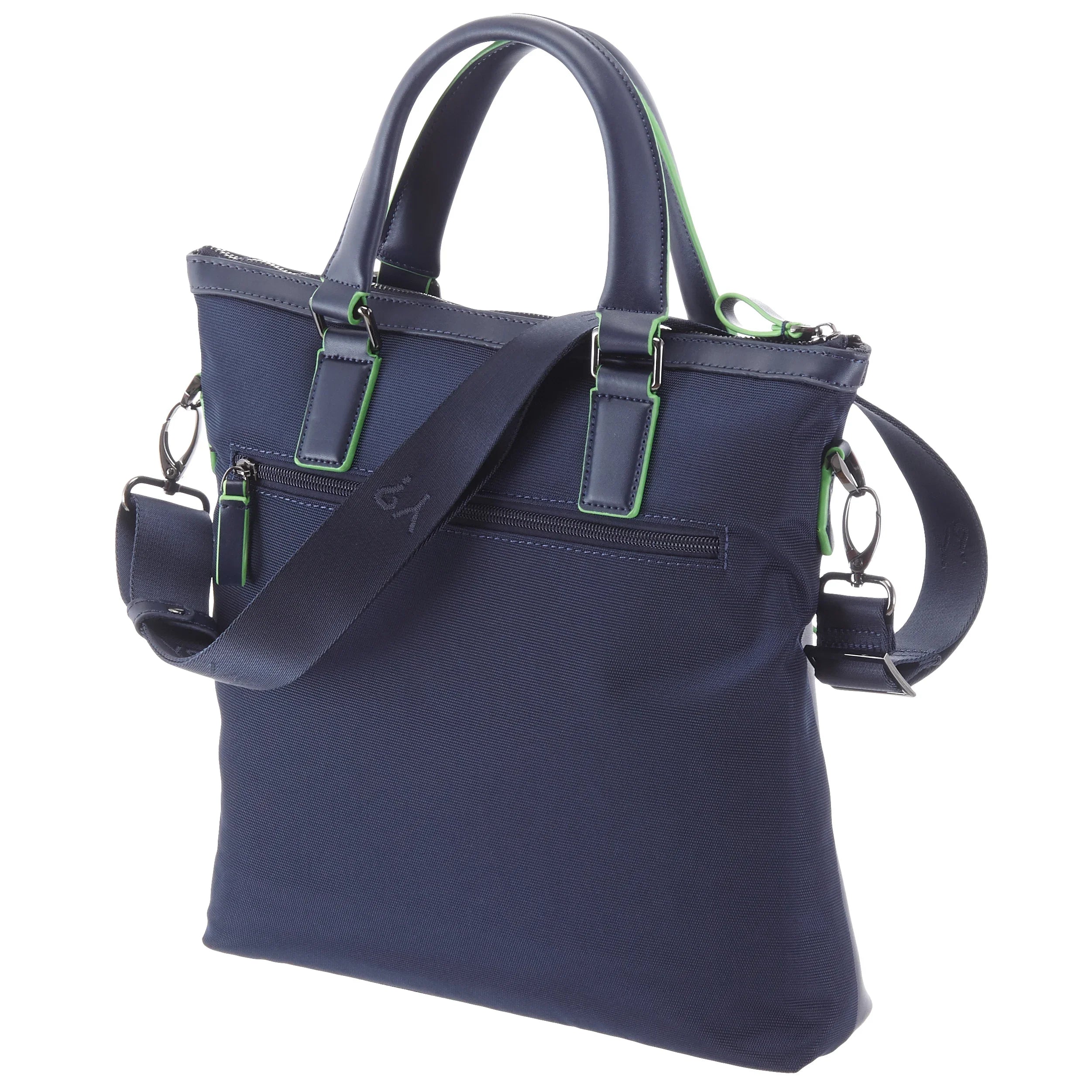 Y NOT? Business Schultertasche mit Laptopfach 33 cm - blue navy