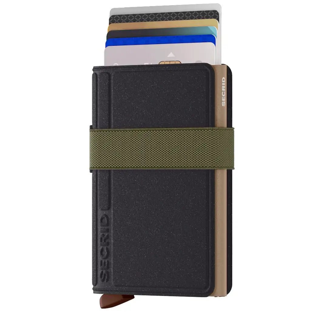 Secrid Wallets Bandwallet LIBA 10 cm - Green-Orange