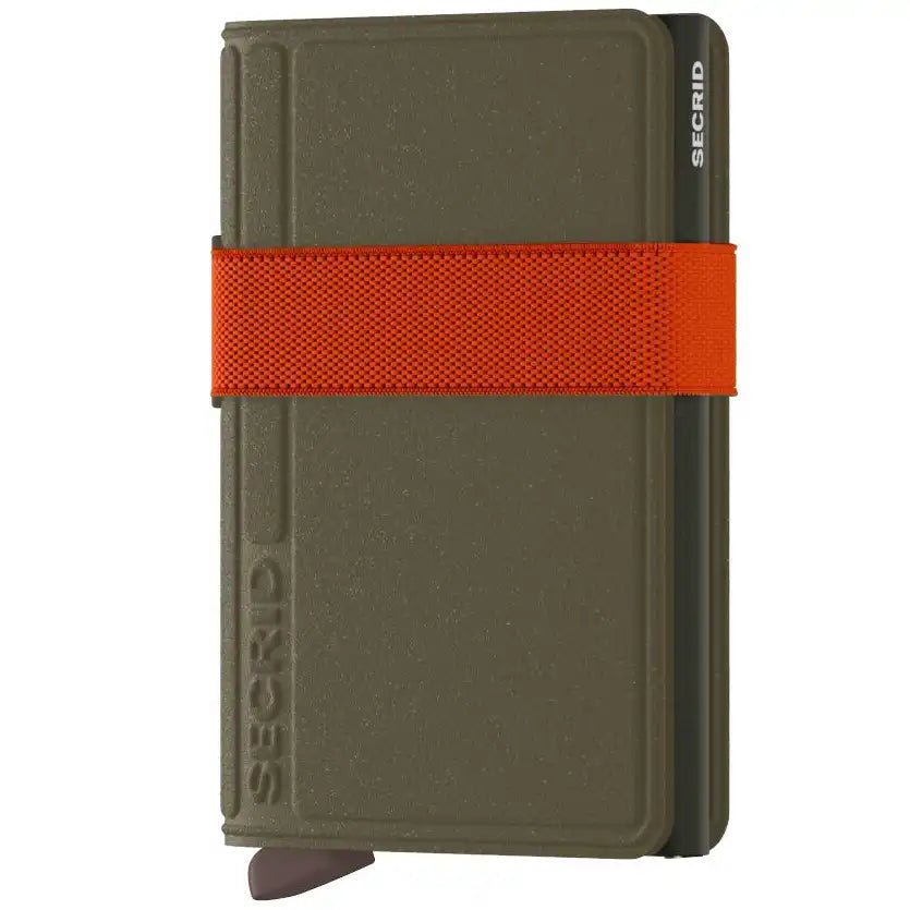 Secrid Wallets Bandwallet LIBA 10 cm - Green-Orange