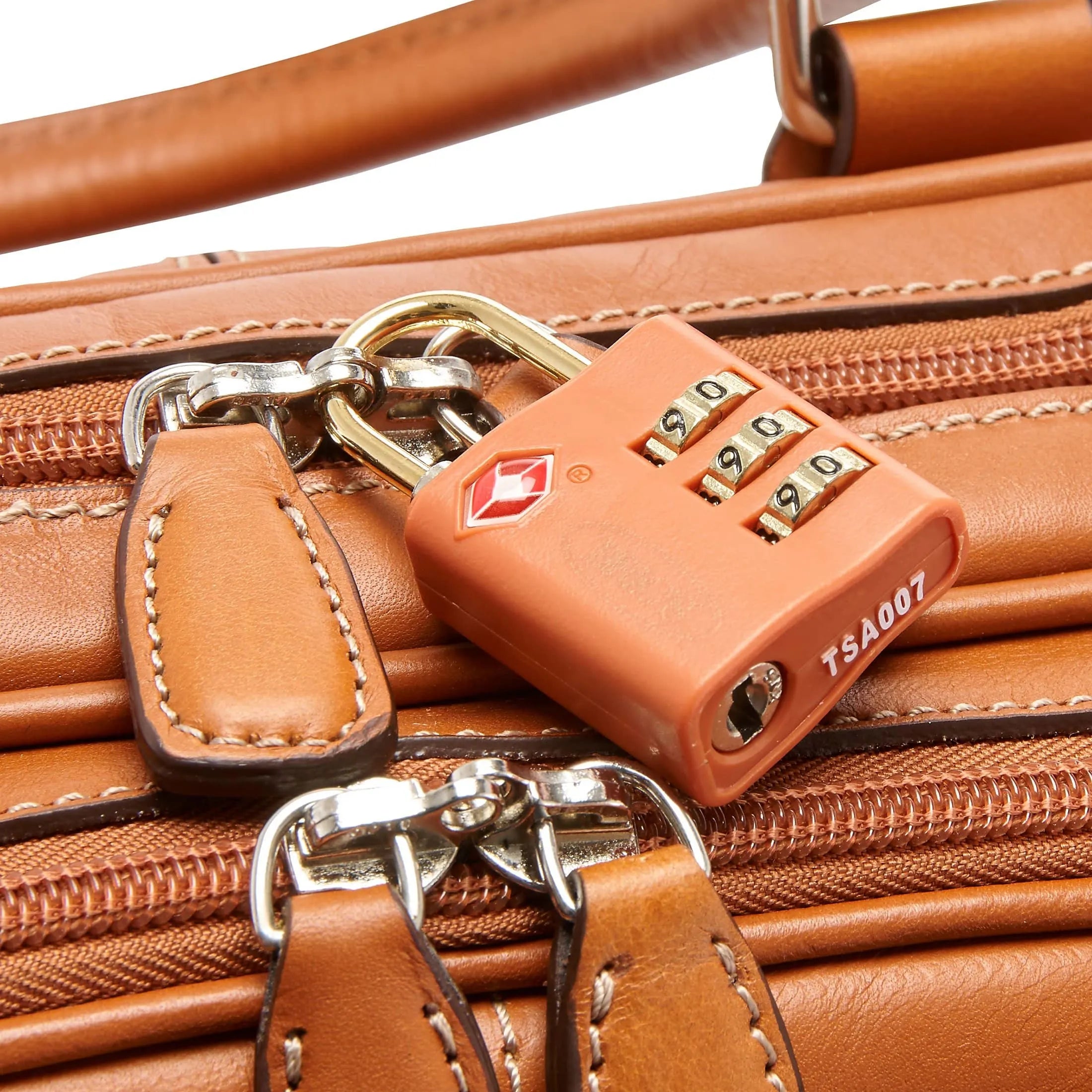Brics Life Pelle briefcase 38 cm - cognac