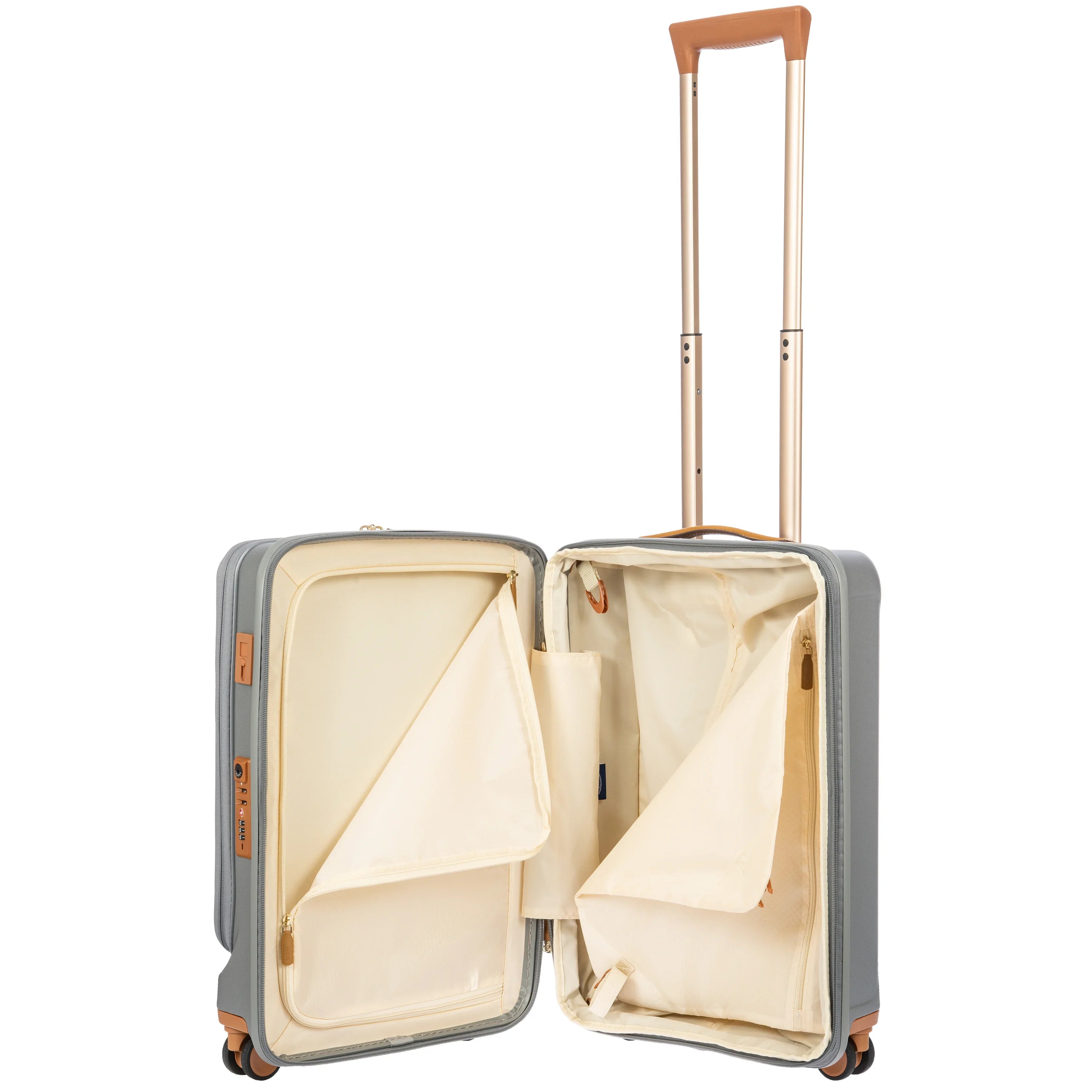Brics Capri 4-Rollen Trolley mit Vortasche 55 cm - Blue