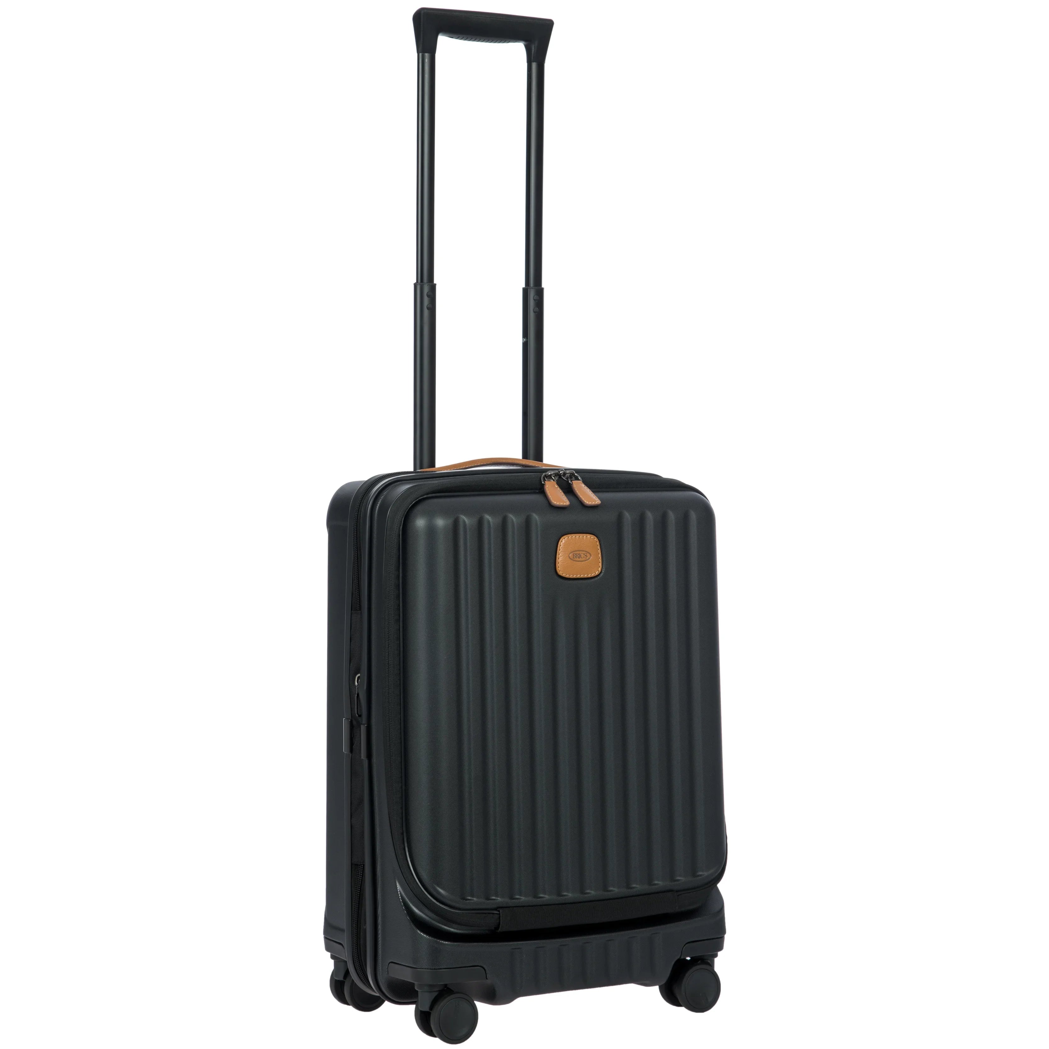 Brics Capri 4-wheel trolley with front pocket 55 cm - Black