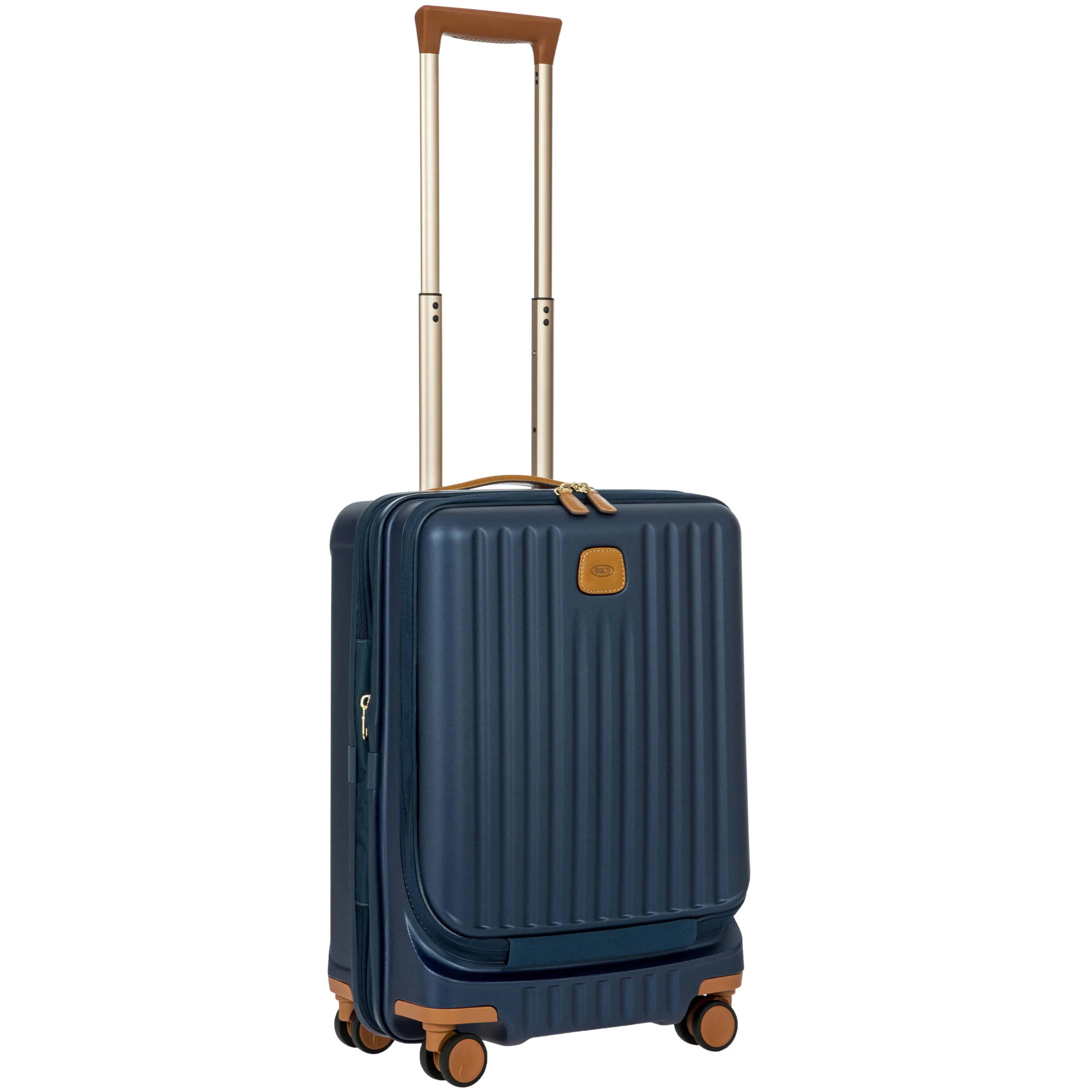 Brics Capri 4-Rollen Trolley mit Vortasche 55 cm - Blue