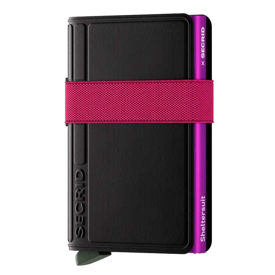 Secrid x Sheltersuit Bandwallet TPU - Black-Fuchsia