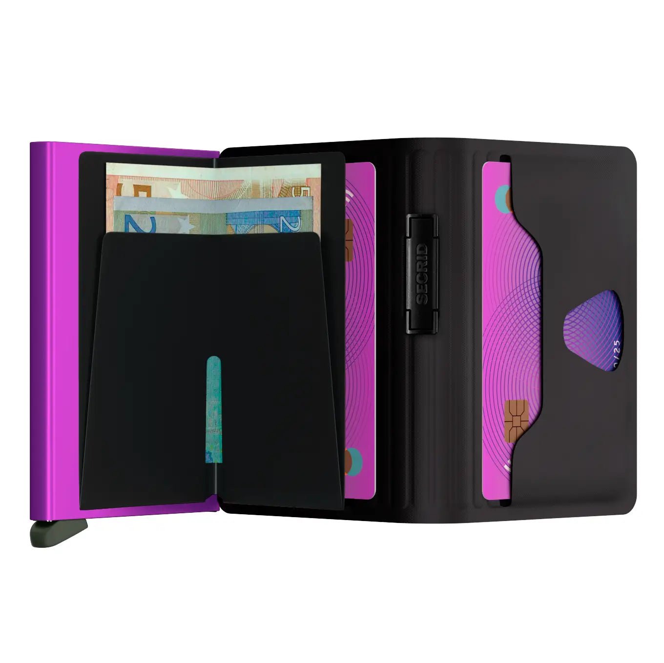 Secrid x Sheltersuit Bandwallet TPU - Black-Fuchsia