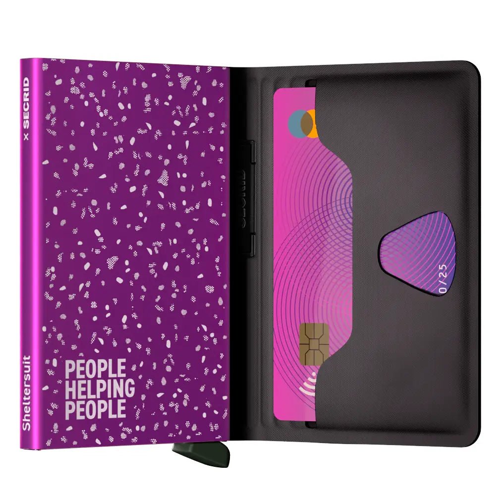 Secrid x Sheltersuit Bandwallet TPU - Black-Fuchsia